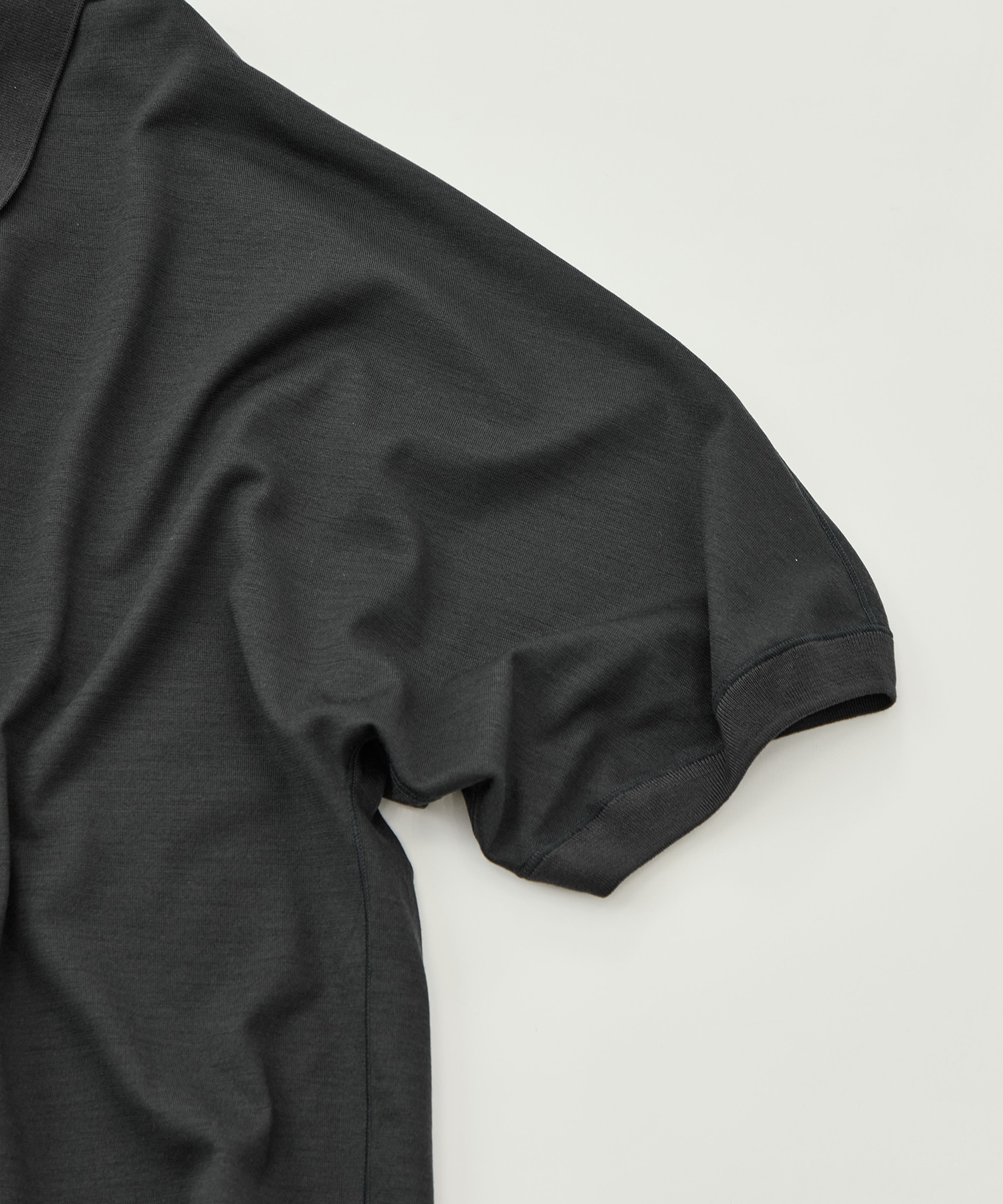 Knit Reduced Collar Half Sleeve Polo GOOD PEOPLE GOOD STITCHING GOOD PRODUCT
