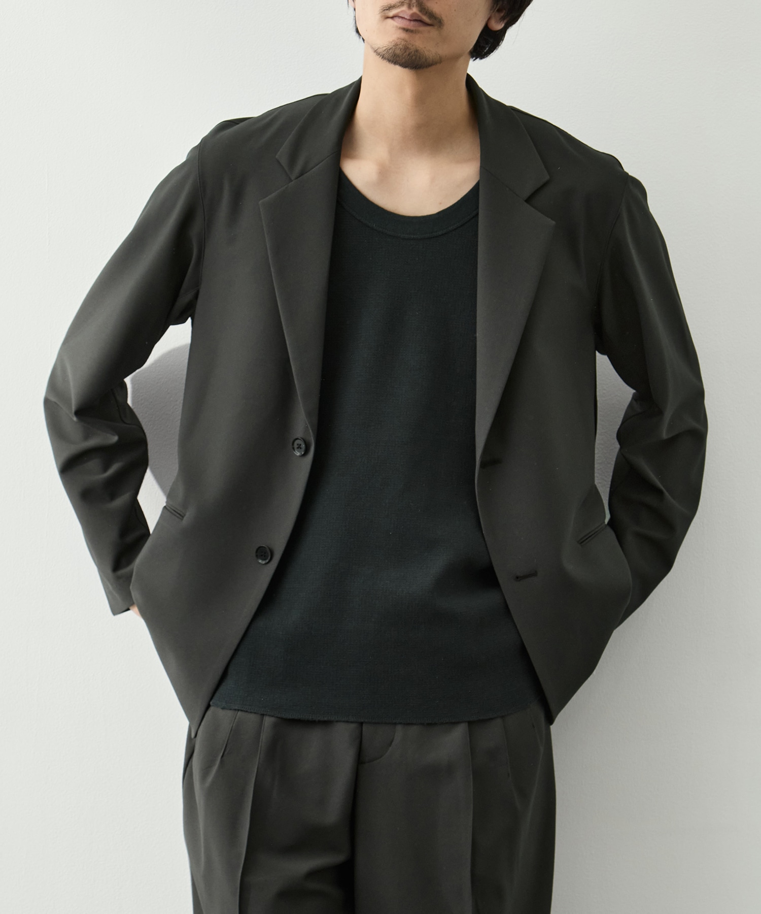 Single Breasted Easy Jacket GOOD PEOPLE GOOD STITCHING GOOD PRODUCT