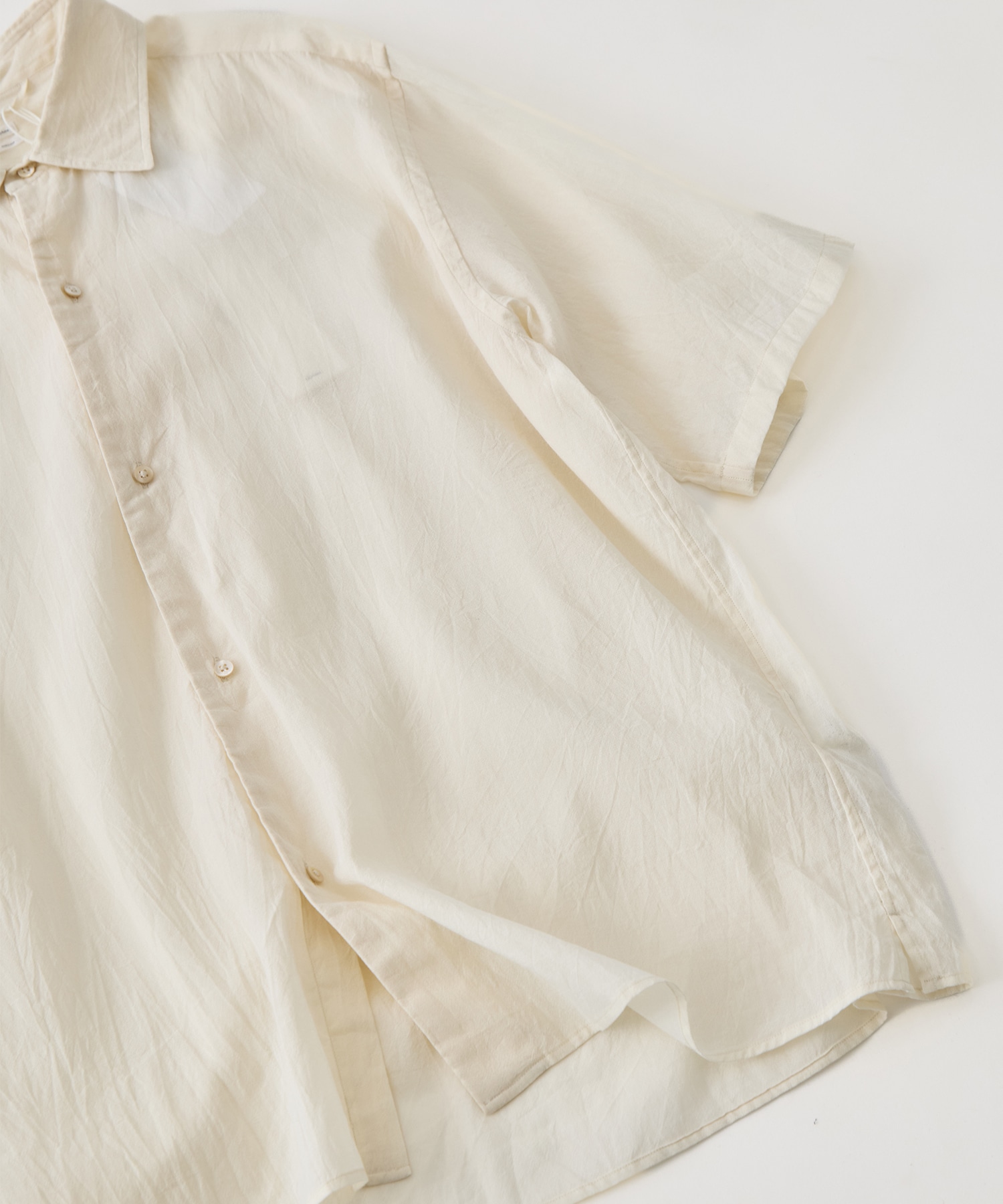 Silk-Co Voile Half-Sleeve Shirt blurhms