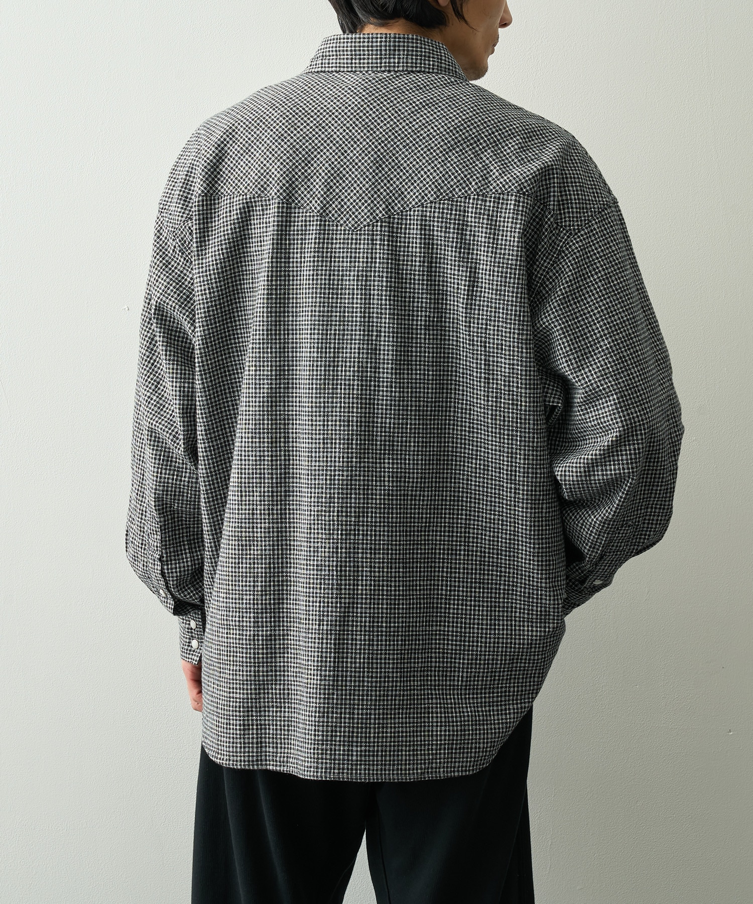 Dobby Gingham Check L/S Western Shirt COOTIE PRODUCTIONS