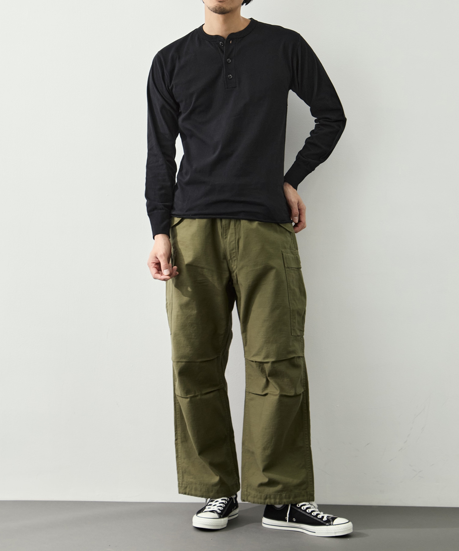 HEALTHKNIT HENRY NECK L/S MASSES