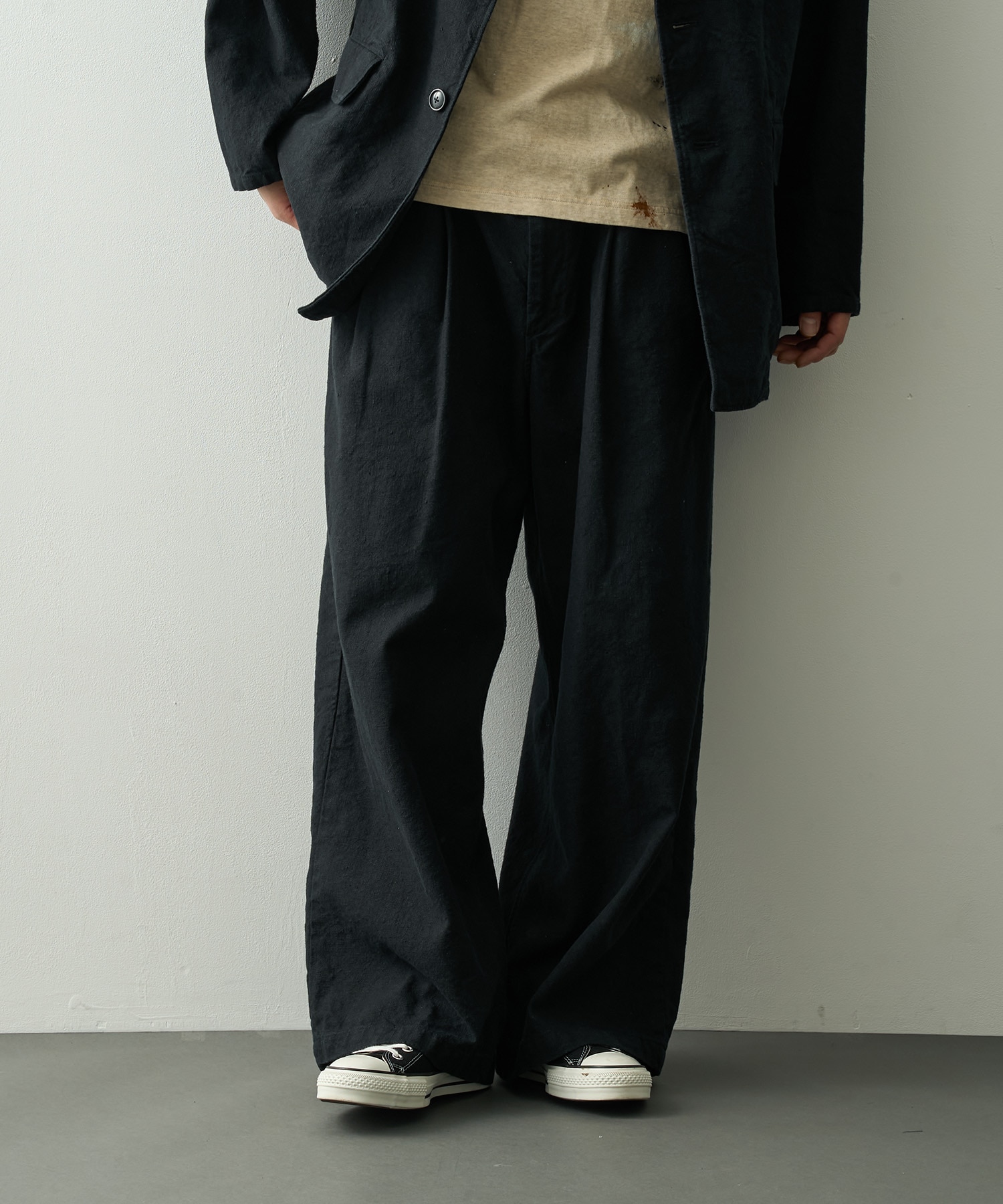 C/Li Canvas 2 Tuck Trousers COOTIE PRODUCTIONS