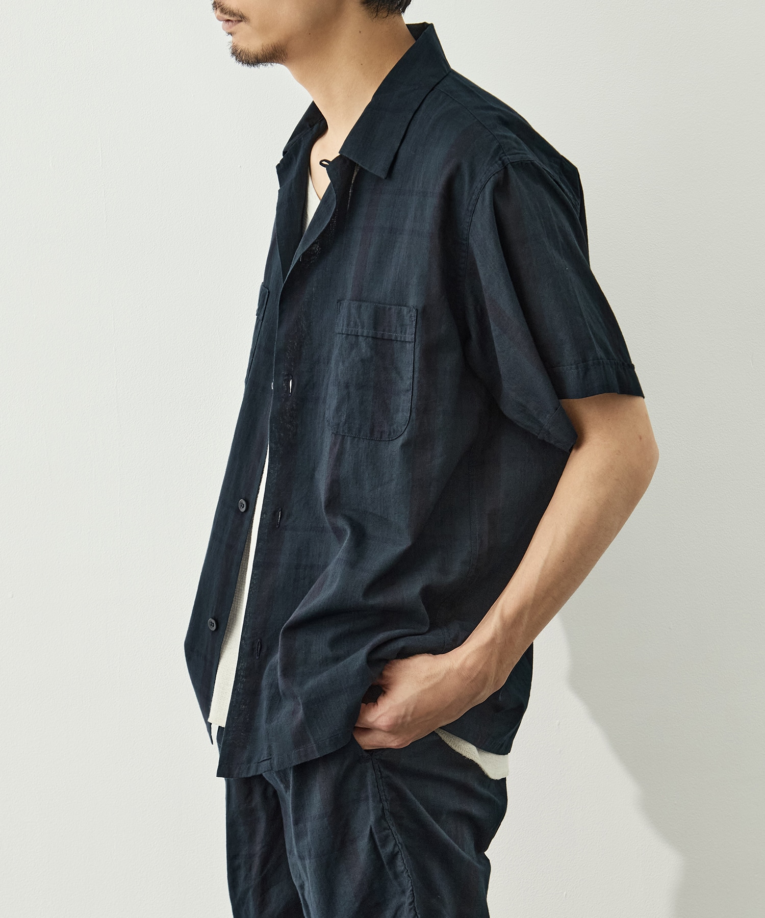 MADRAS DYED S/S SHIRT MASSES