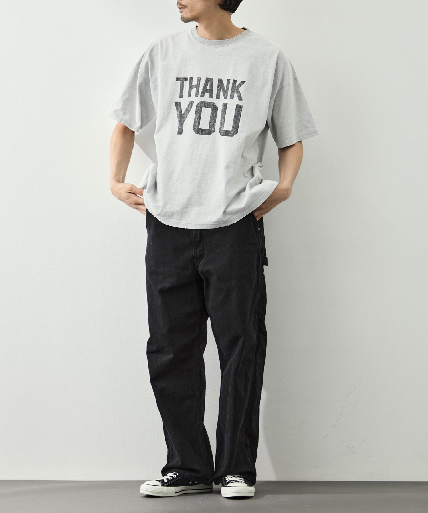 NEW SP加工20/-天竺BIGサイズT(THANK YOU) REMI RELIEF
