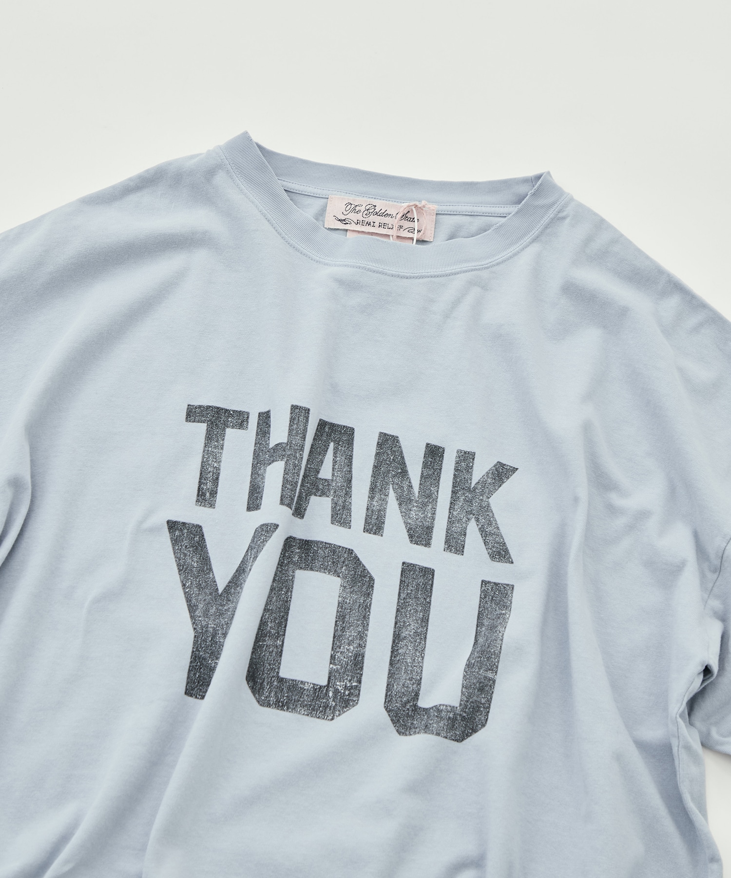 NEW SP加工20/-天竺BIGサイズT(THANK YOU) REMI RELIEF