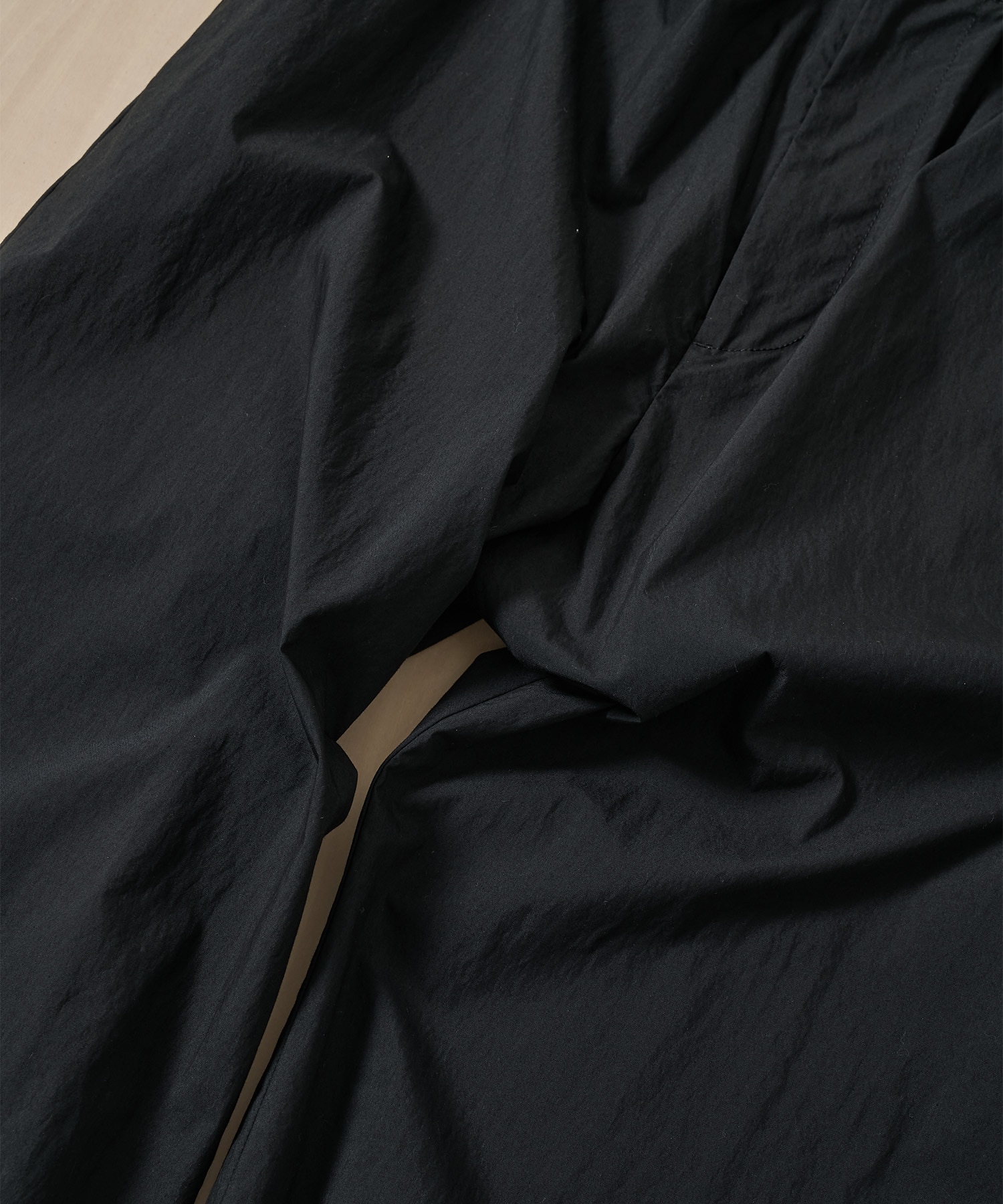 PC-035-3942-0010/BLACK/POPLIN EASY PANTS PORTER CLASSIC