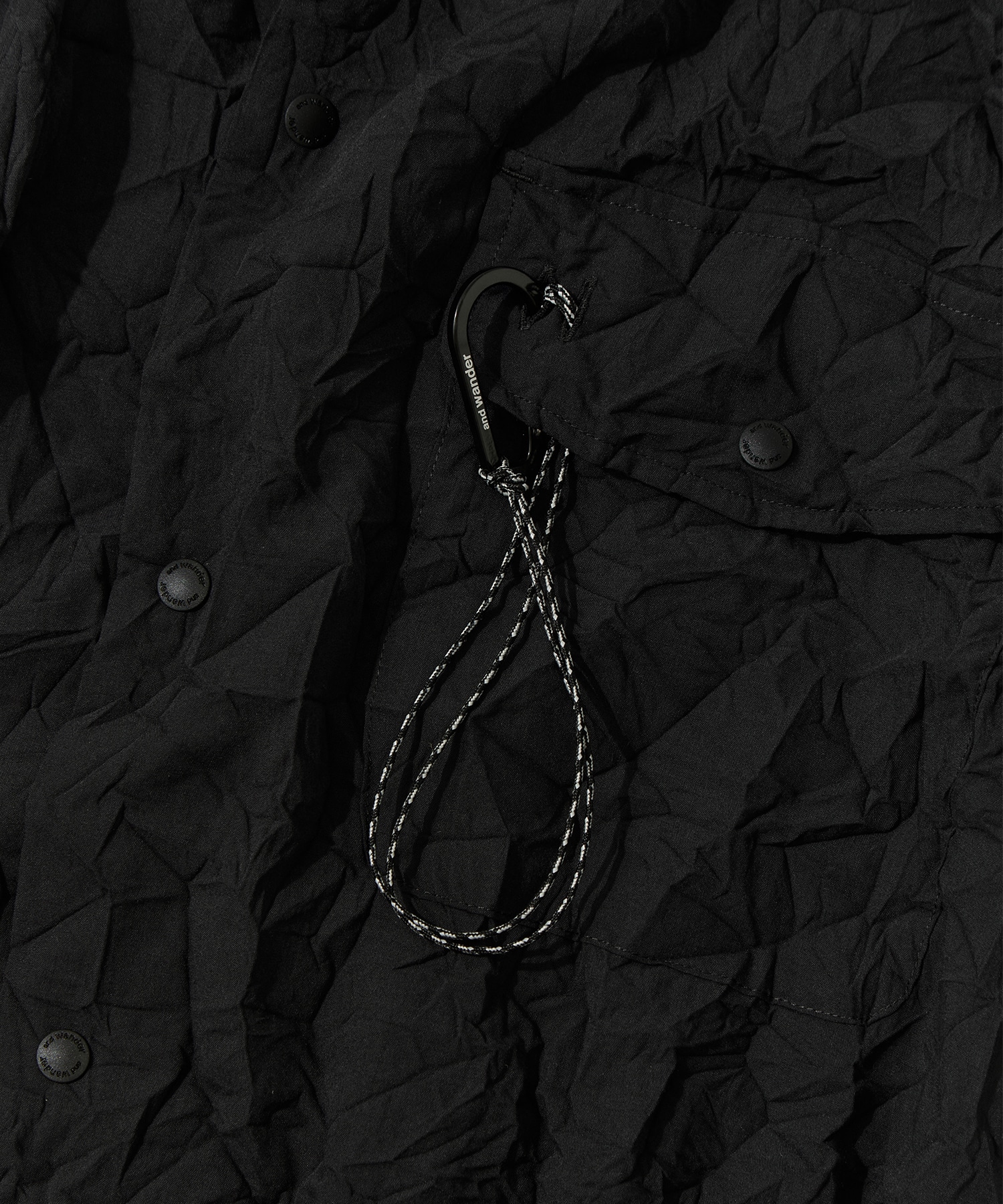 washer pleated open SS shirt and wander