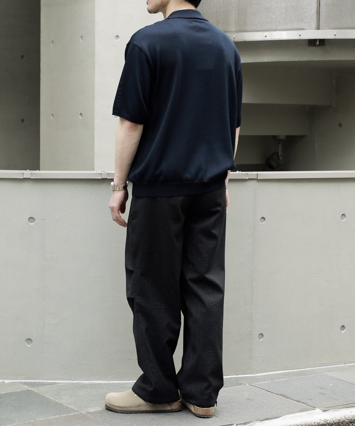 別注KNEE TUCK PANTS marka