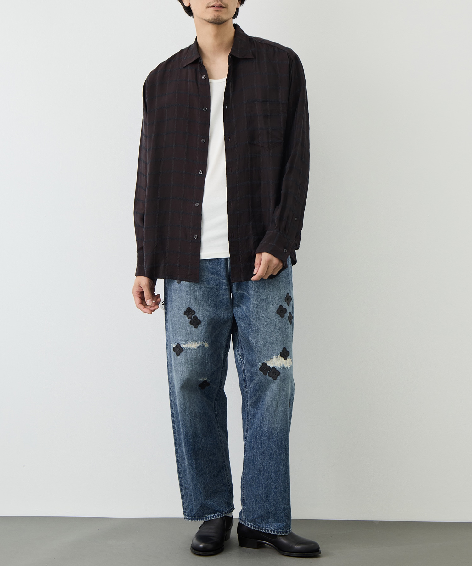 SEMI SPREAD COLLAR SHIRT marka
