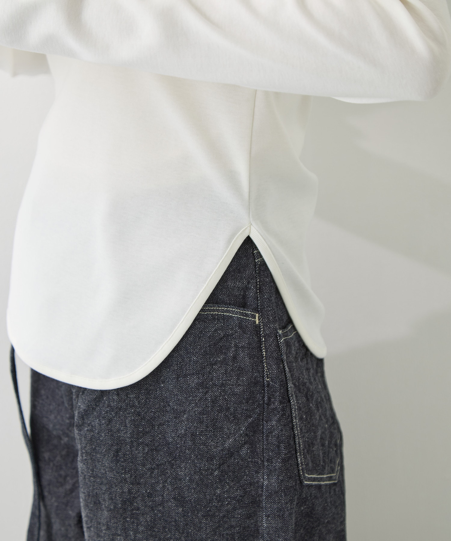 Sanfokin Cotton 2way L/S T-shirt WRAPINKNOT