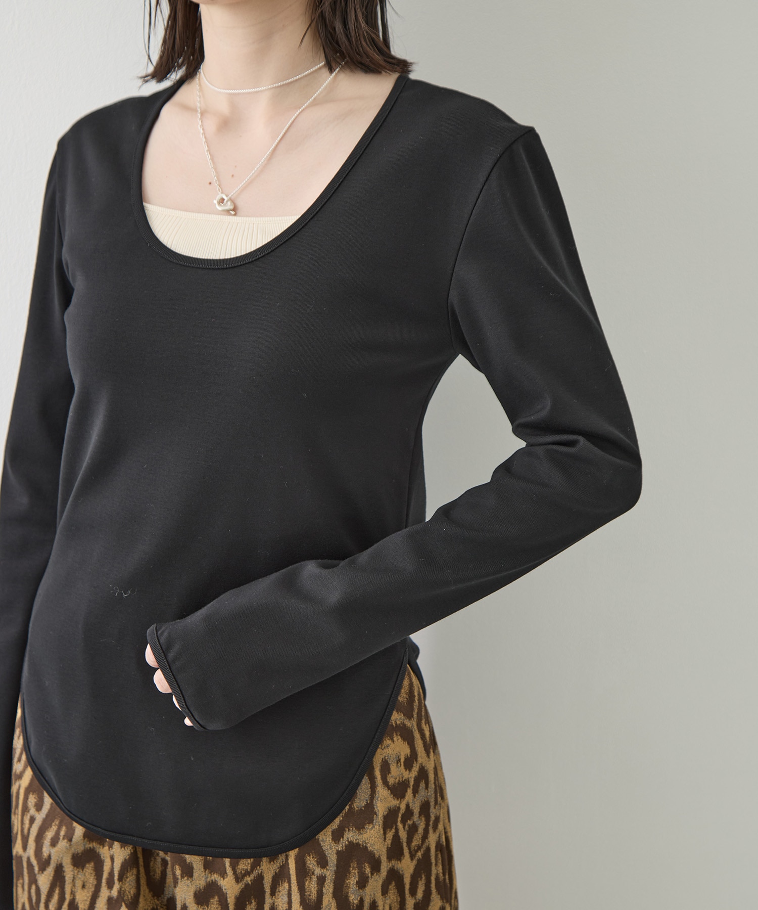 Sanfokin Cotton 2way L/S T-shirt WRAPINKNOT