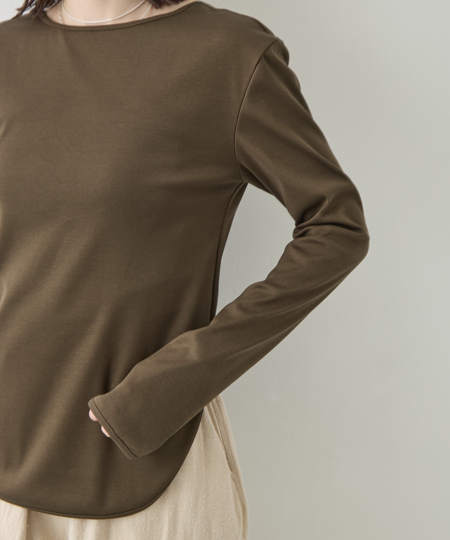 Sanfokin Cotton 2way L/S T-shirt WRAPINKNOT