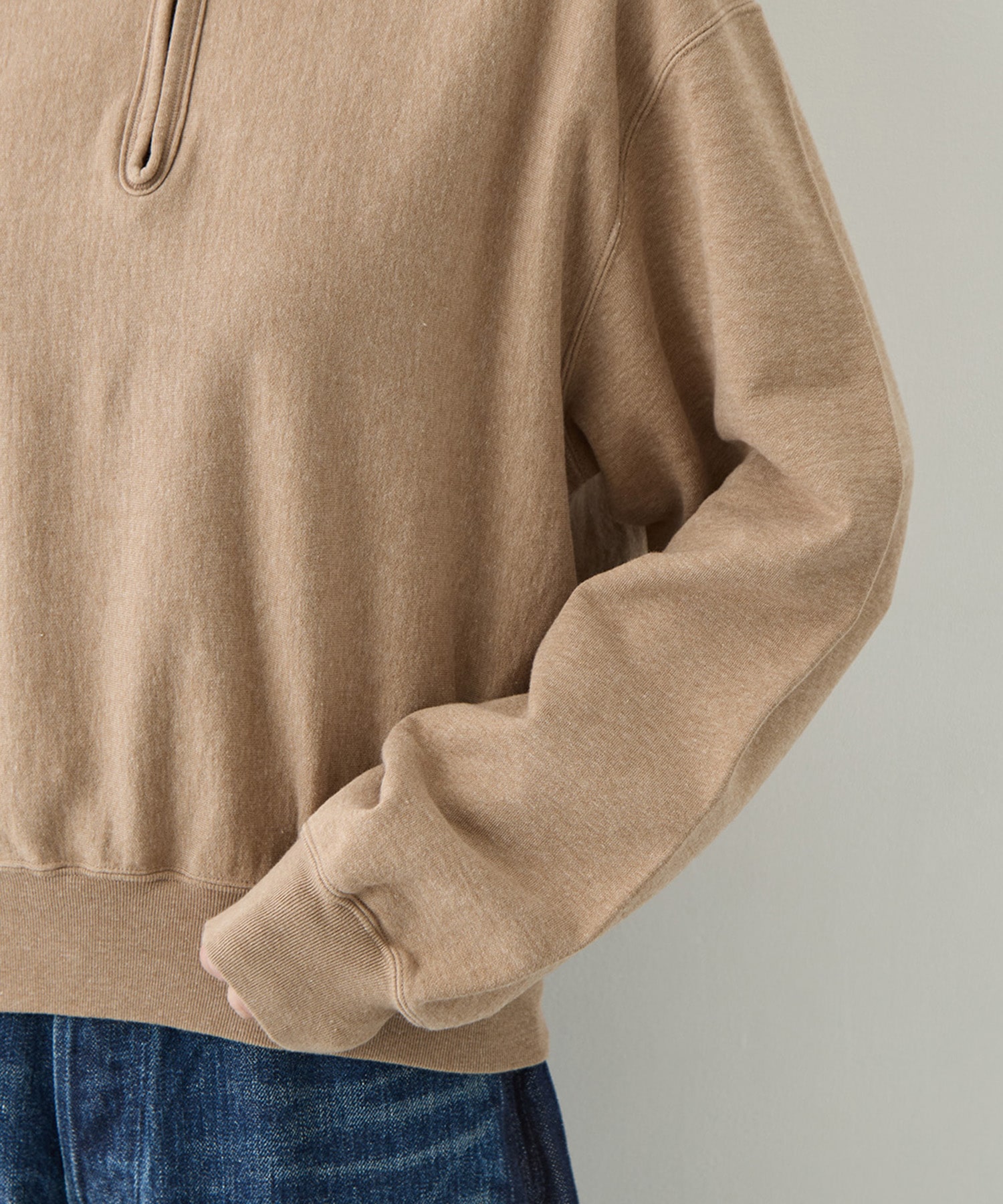 Thin-Sweat Harf-Zip P/O blurhmsROOTSTOCK