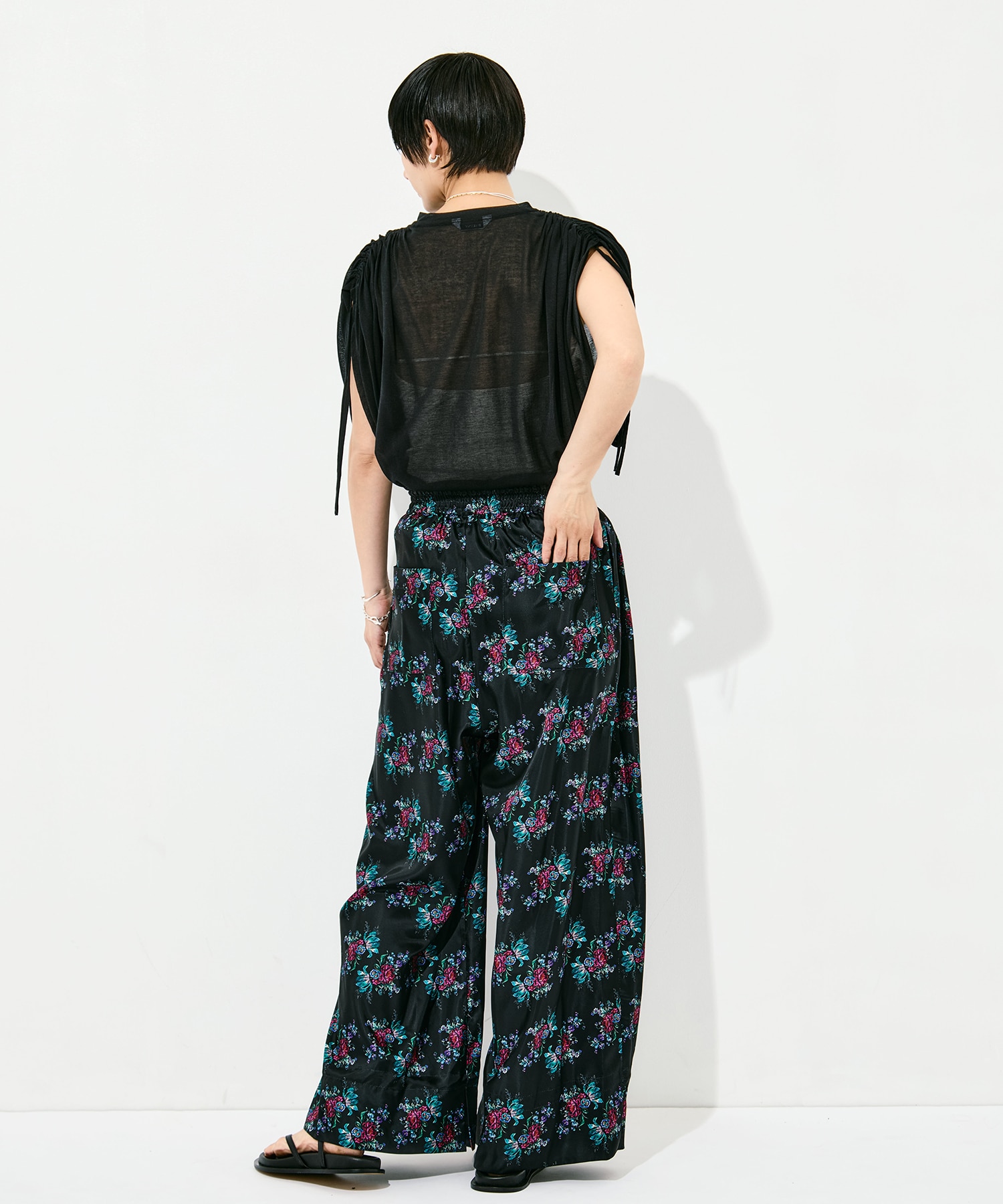 flower satin PA FUMIE=TANAKA