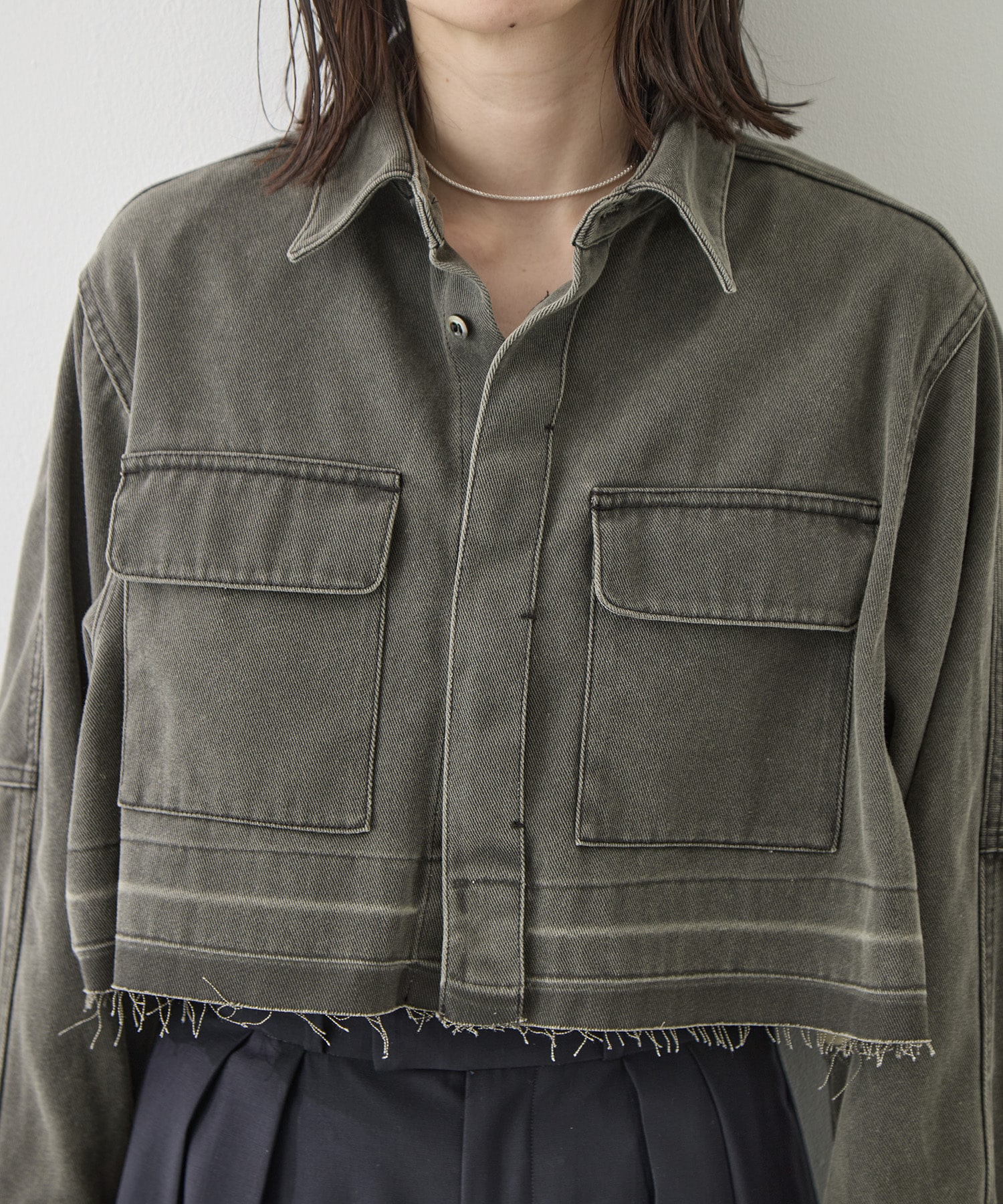 WASHED TULIP SHIRT JACKET BELPER