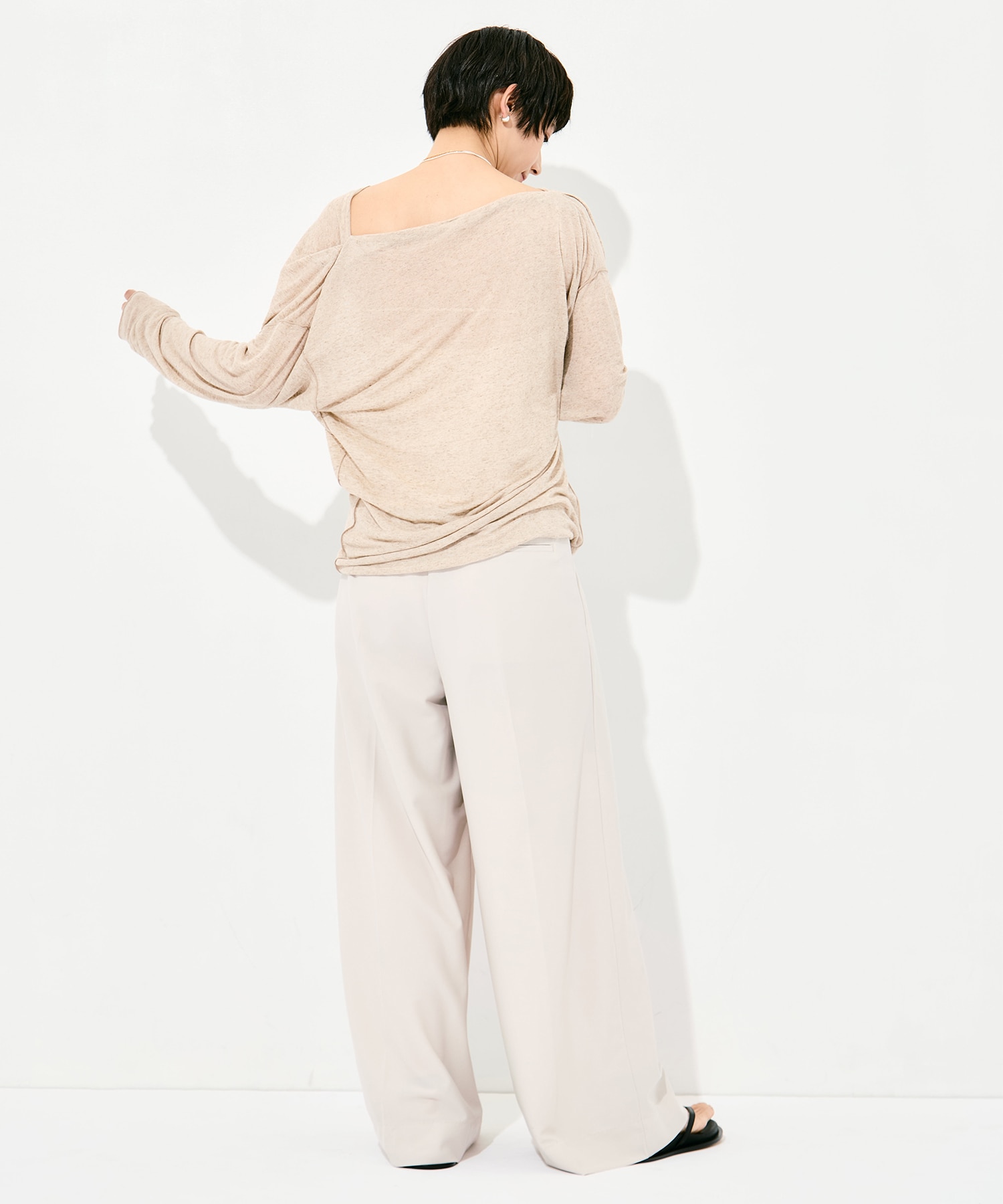 Draped Long Sleeve Pull Over GOOD PEOPLE GOOD STITCHING GOOD PRODUCT