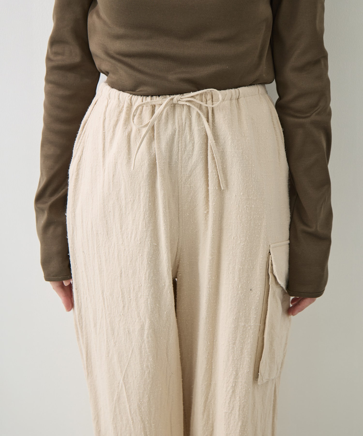 Silk/Cotton Nep Side Seamless 4P Pants blurhms