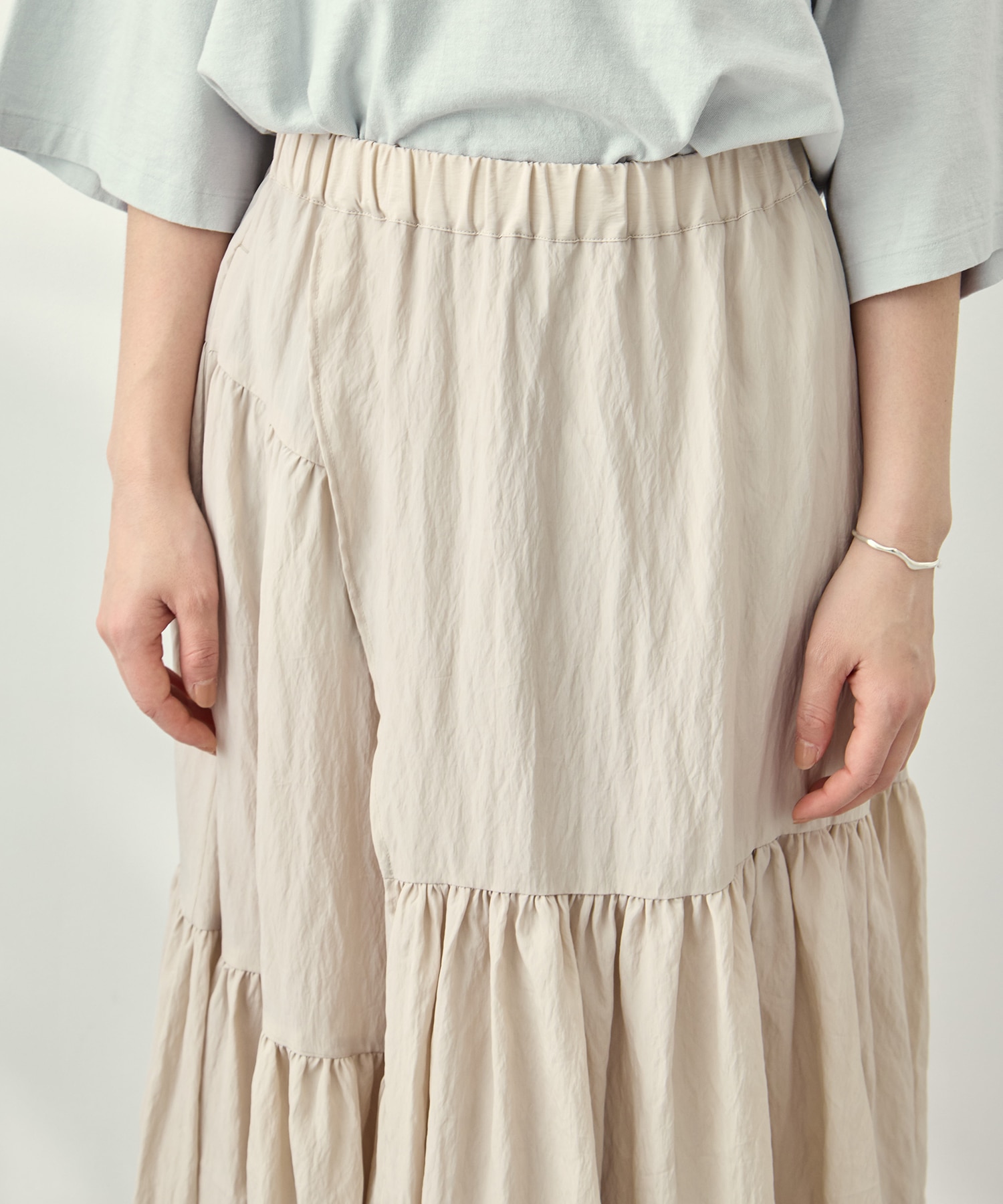 Viscose washer gather skirt 08sircus