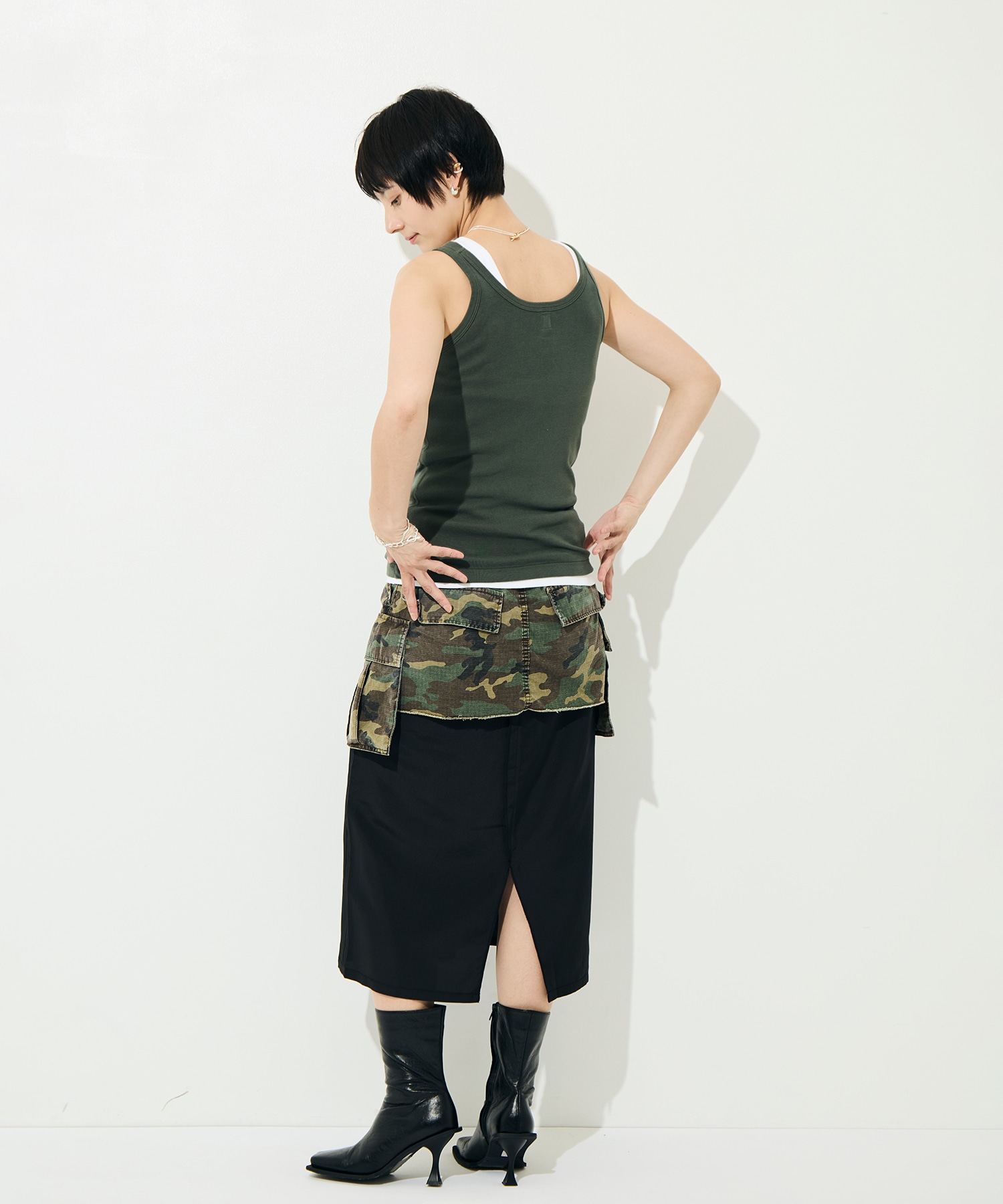 Cargo Layered Skirt INSCRIRE