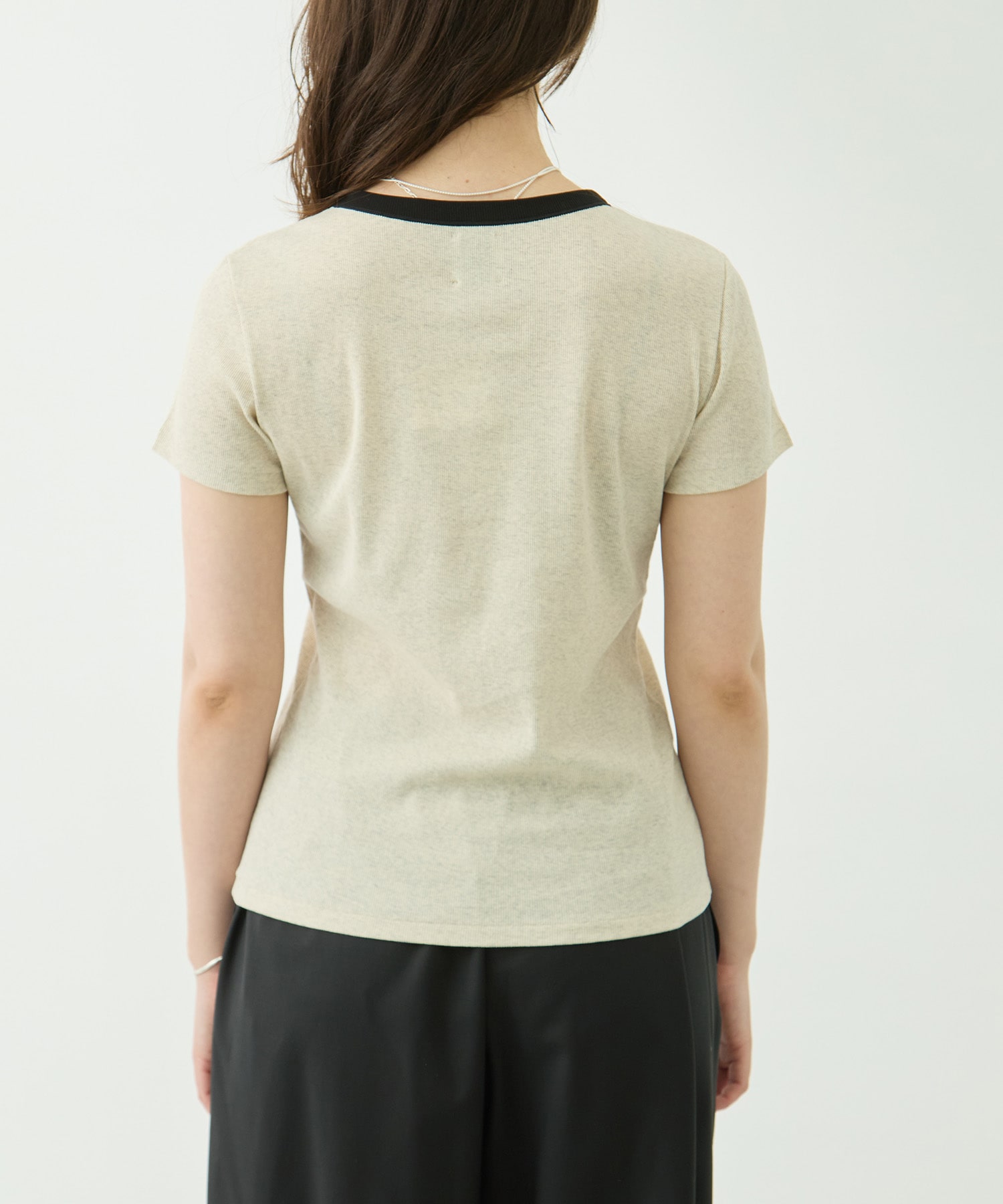 Contrast Trim Short Sleeve T GOOD PEOPLE GOOD STITCHING GOOD PRODUCT