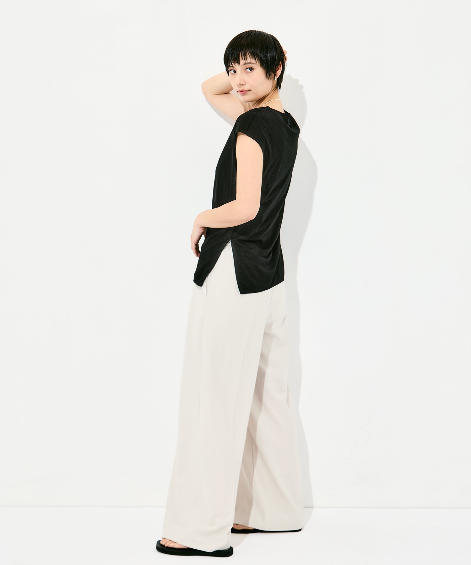 Side Slit French Sleeve T GOOD PEOPLE GOOD STITCHING GOOD PRODUCT