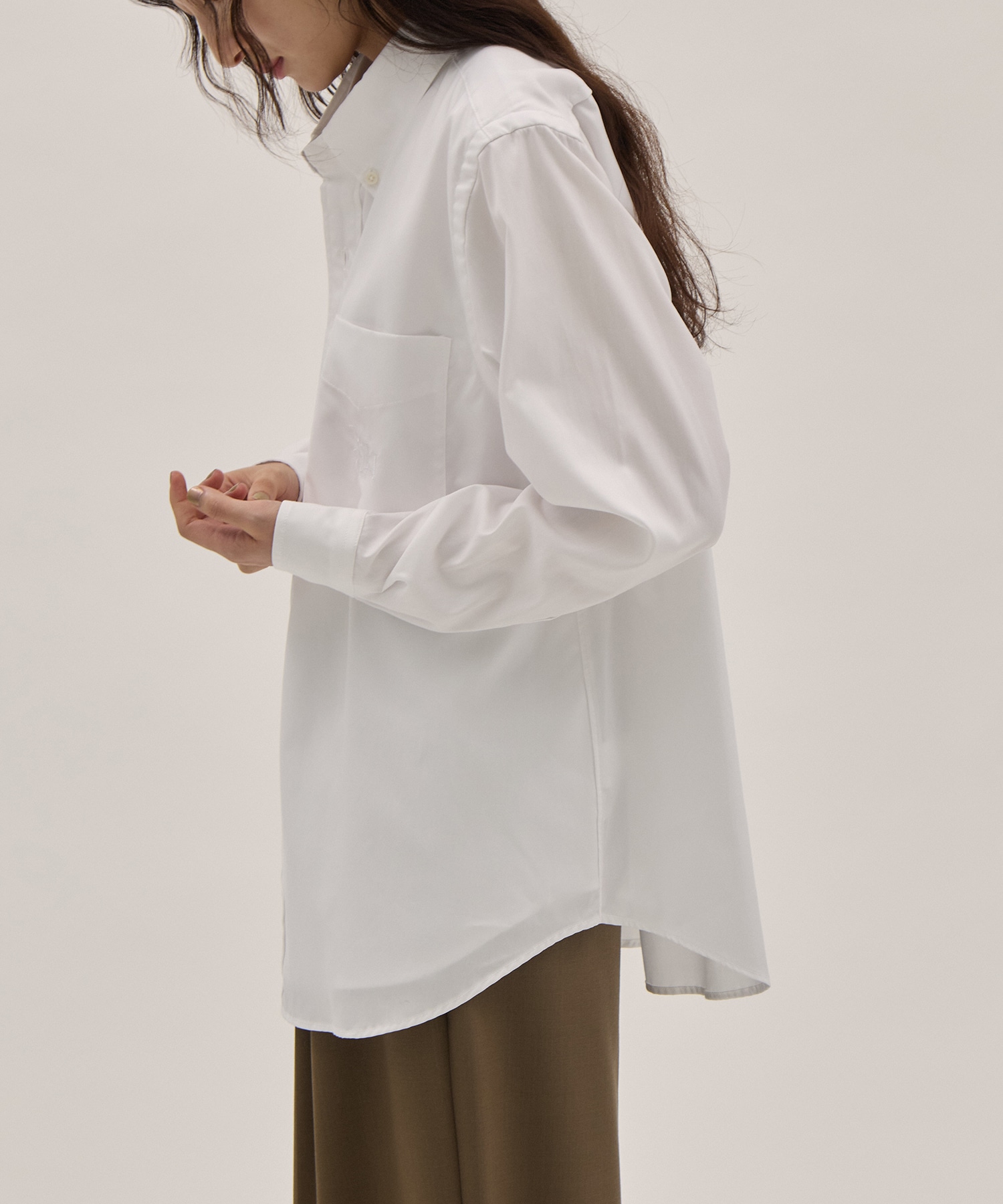 Double Layer Button-down Shirt - Oxford RhodolirioN