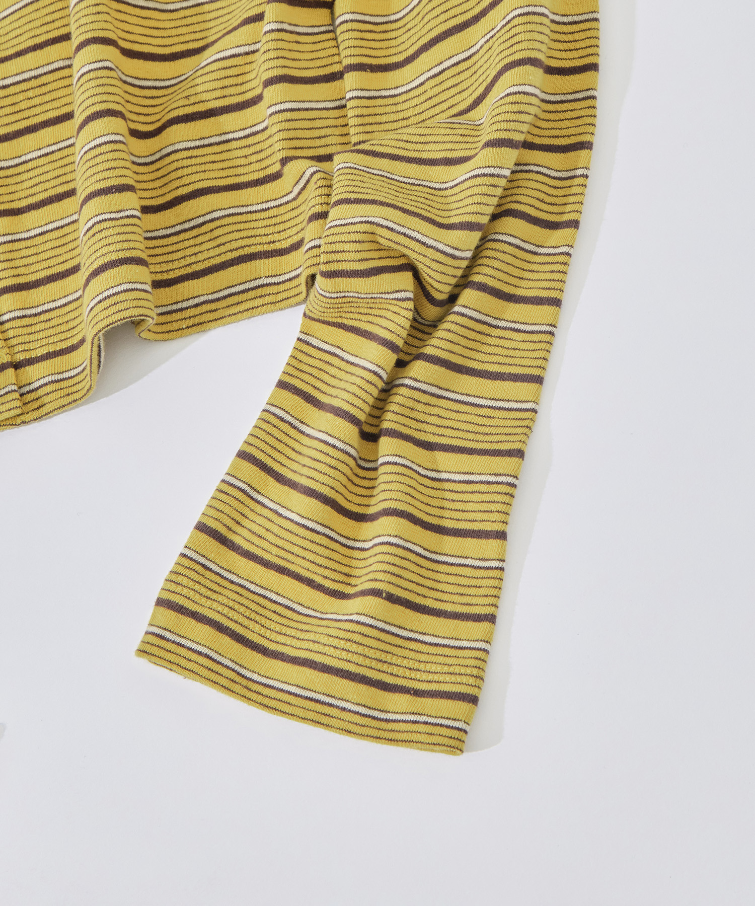 Multi-Border Tucked Shoulder Cardigan PHEENY