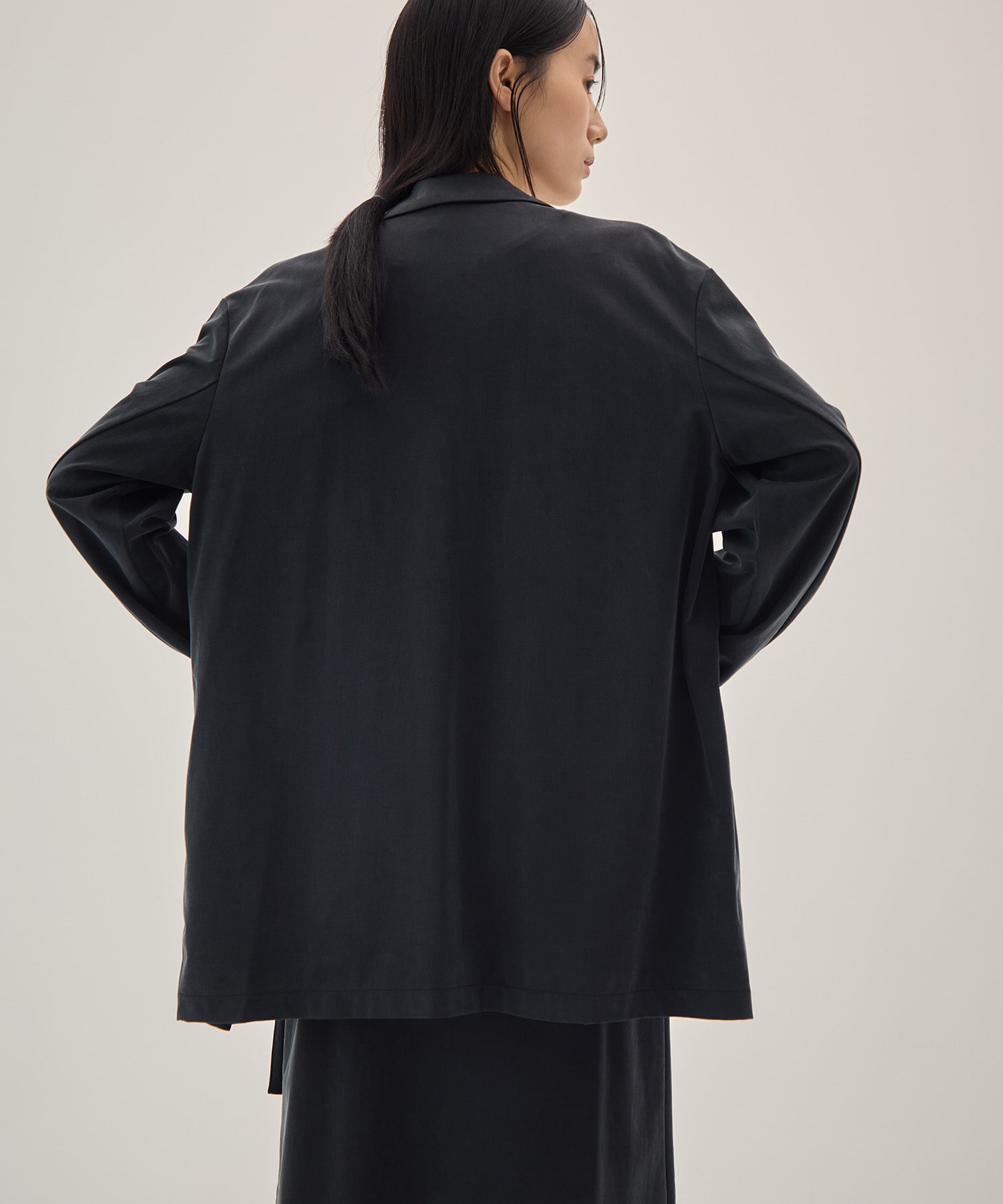 Peach Saten Shirt Jacket PHEENY