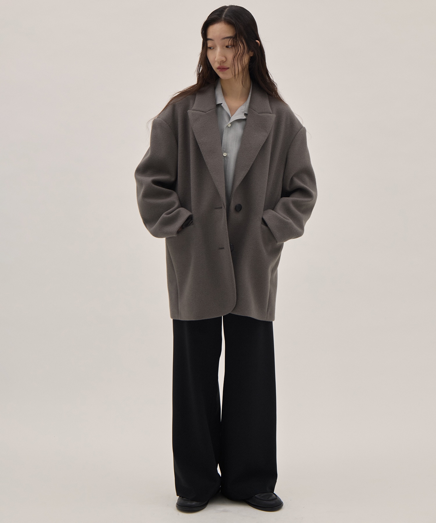 Needle rever stretch Jacket Coat 