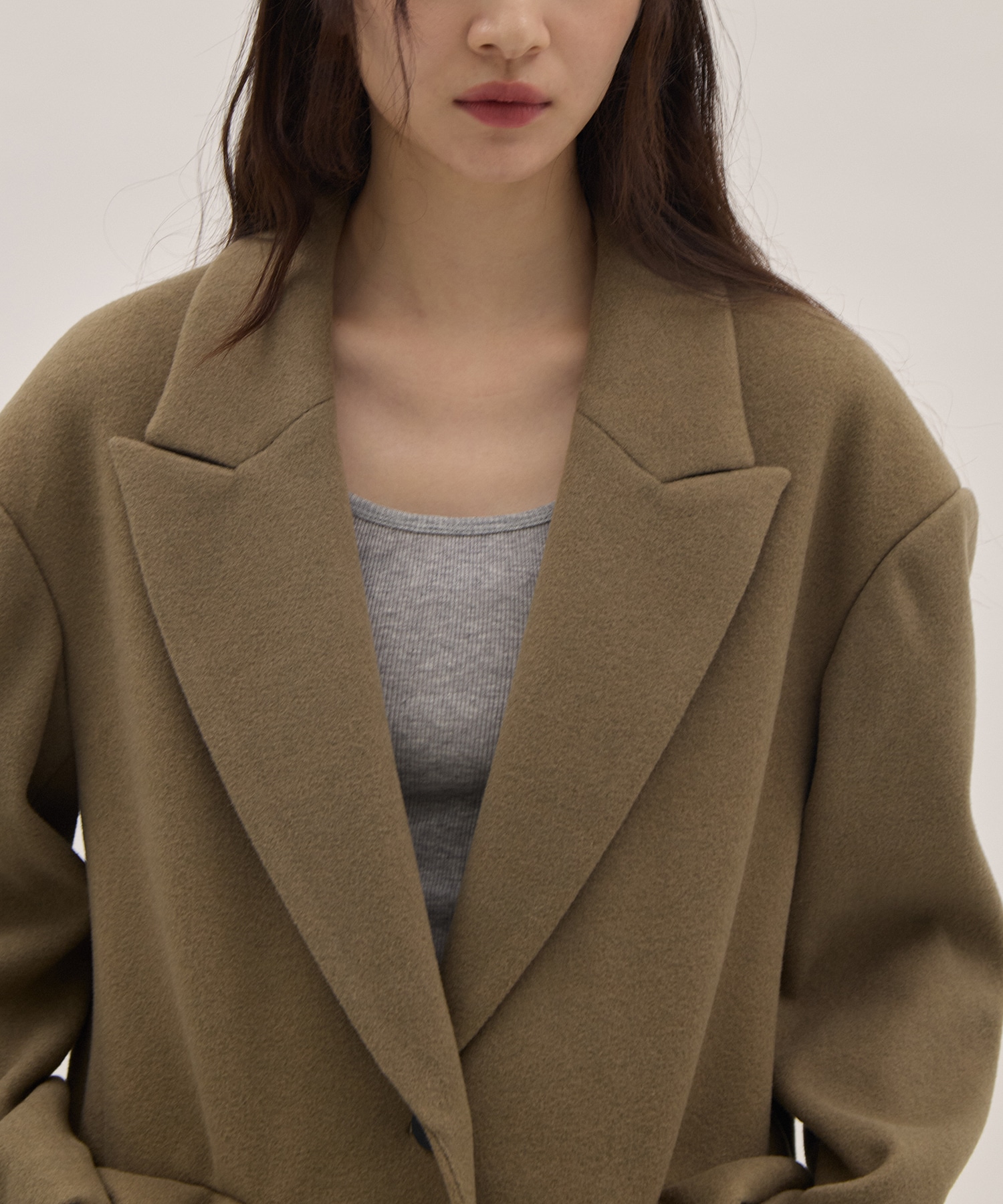 Needle rever stretch Jacket Coat PHEENY