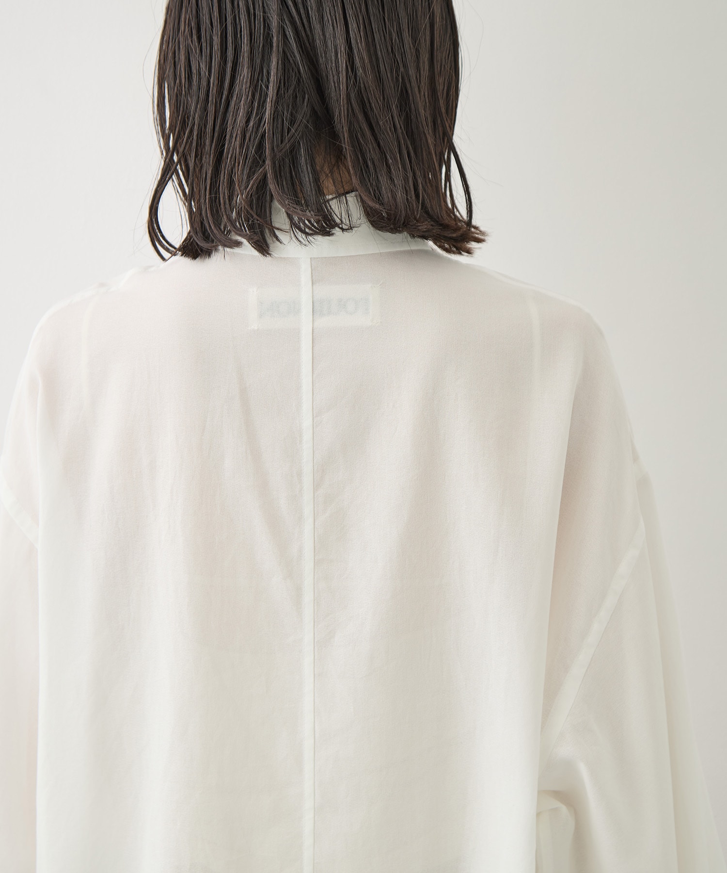 COTTON GEORGETTE OVER SHIRTS TOURNON.