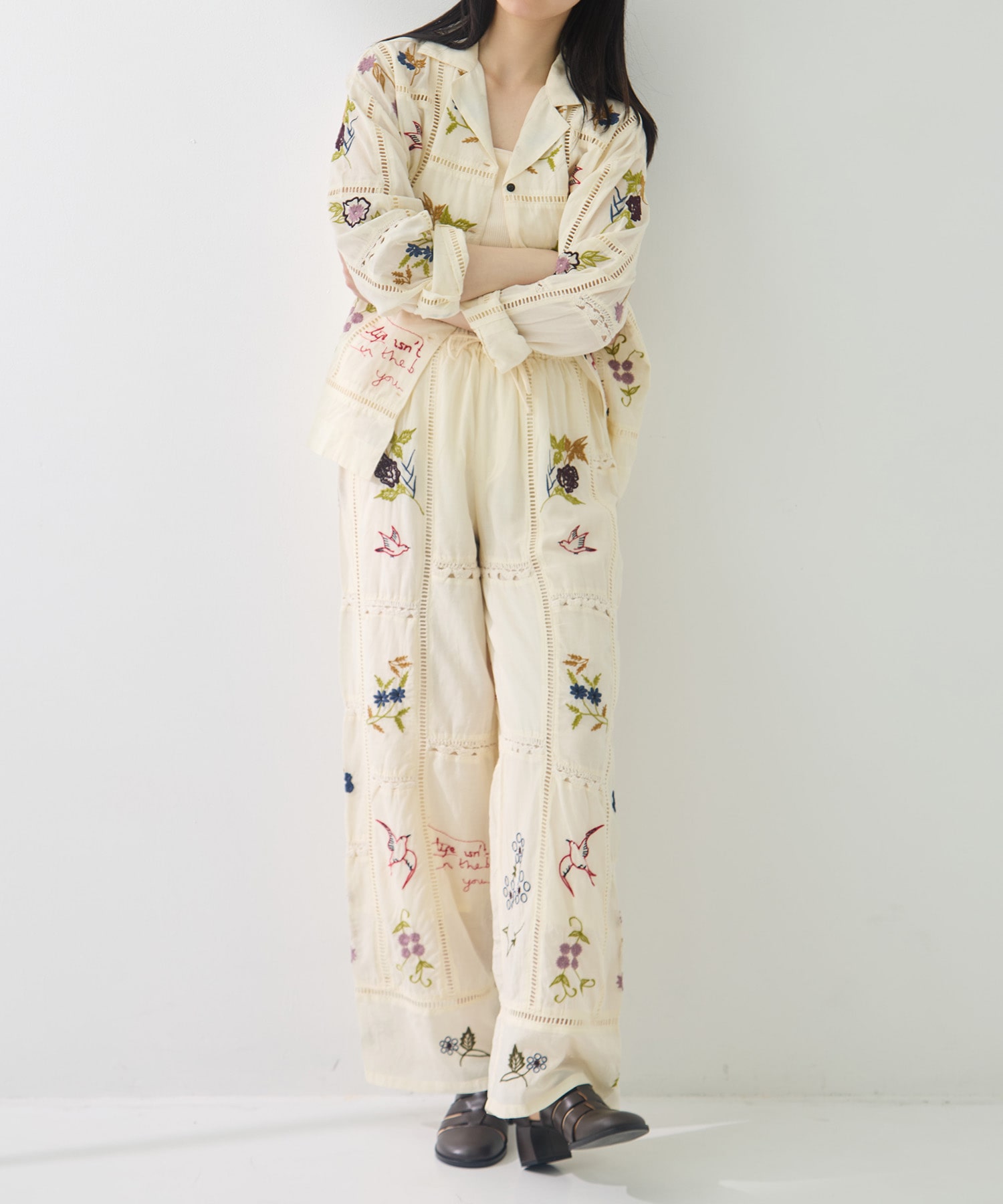 Embroidery Patchwork Shirts TODAYFUL