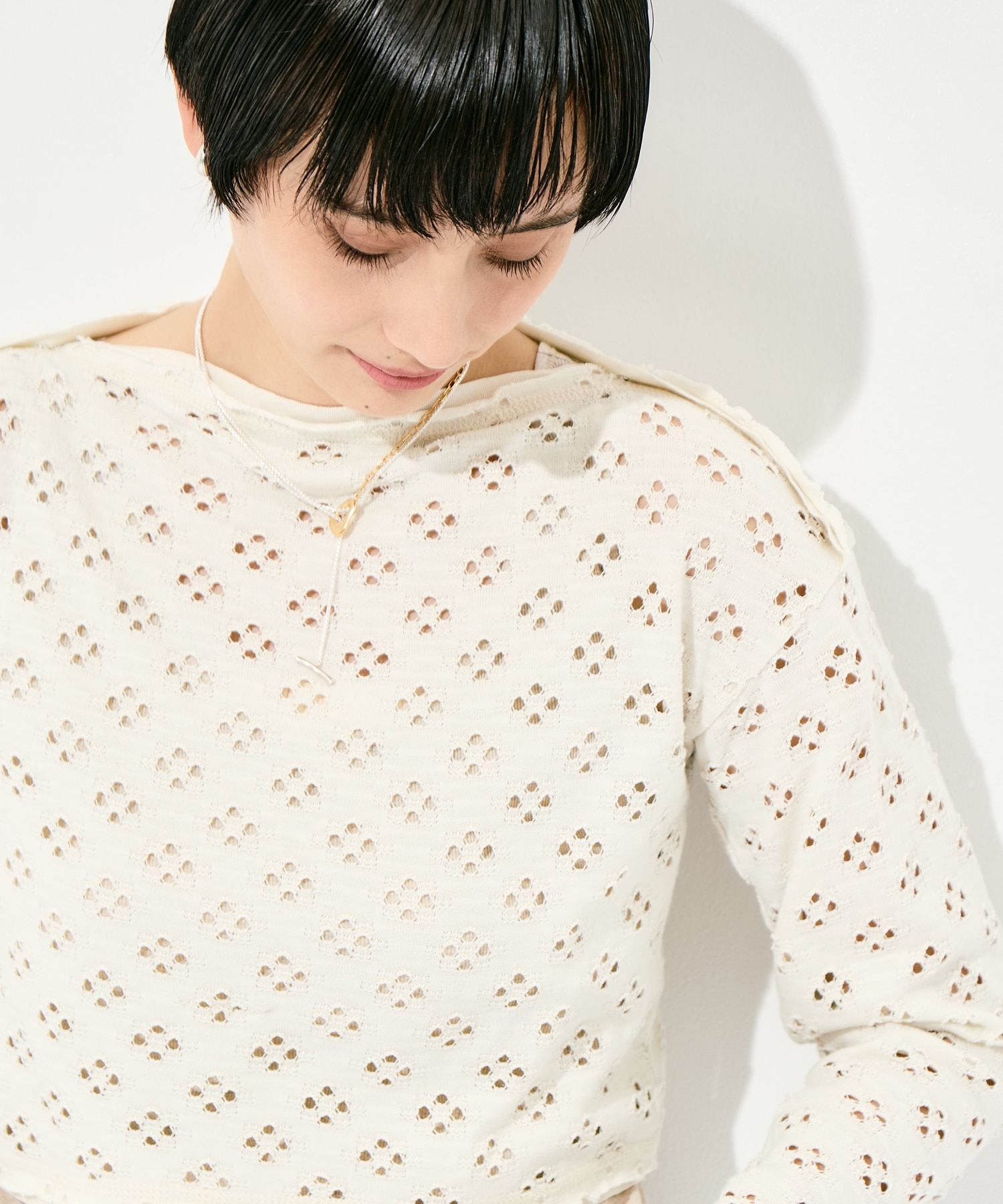 Two-Ways Spencer Basque Shirt - Cutwork RhodolirioN
