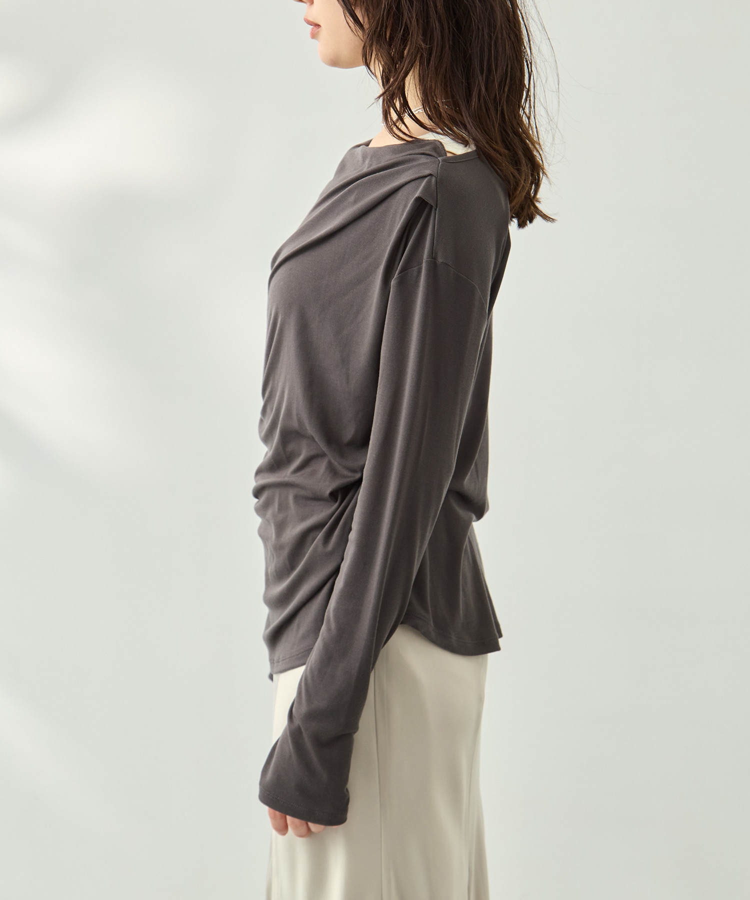 ドレープカットソー KEY TIMEZ