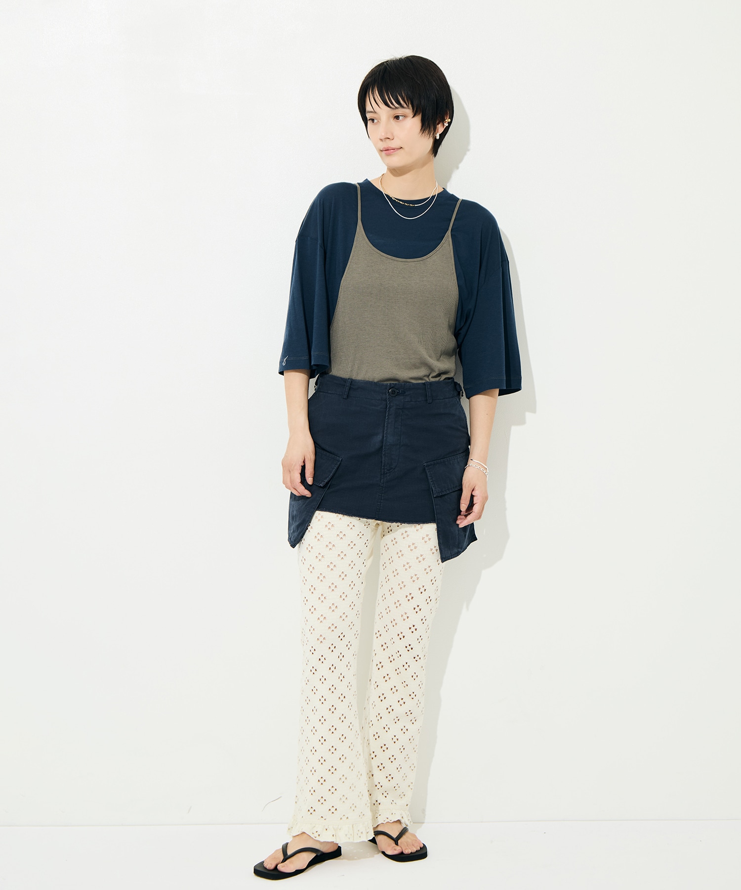 Camisole Top & Loose-fitting Tee - Unit Tops RhodolirioN