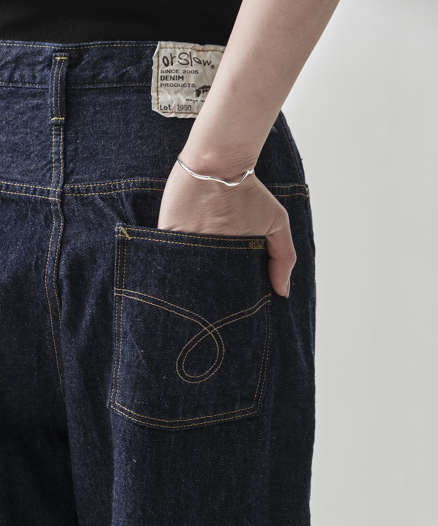 HIGH WAIST SELVEDGE DENIM PANTS/JASMIN orSlow