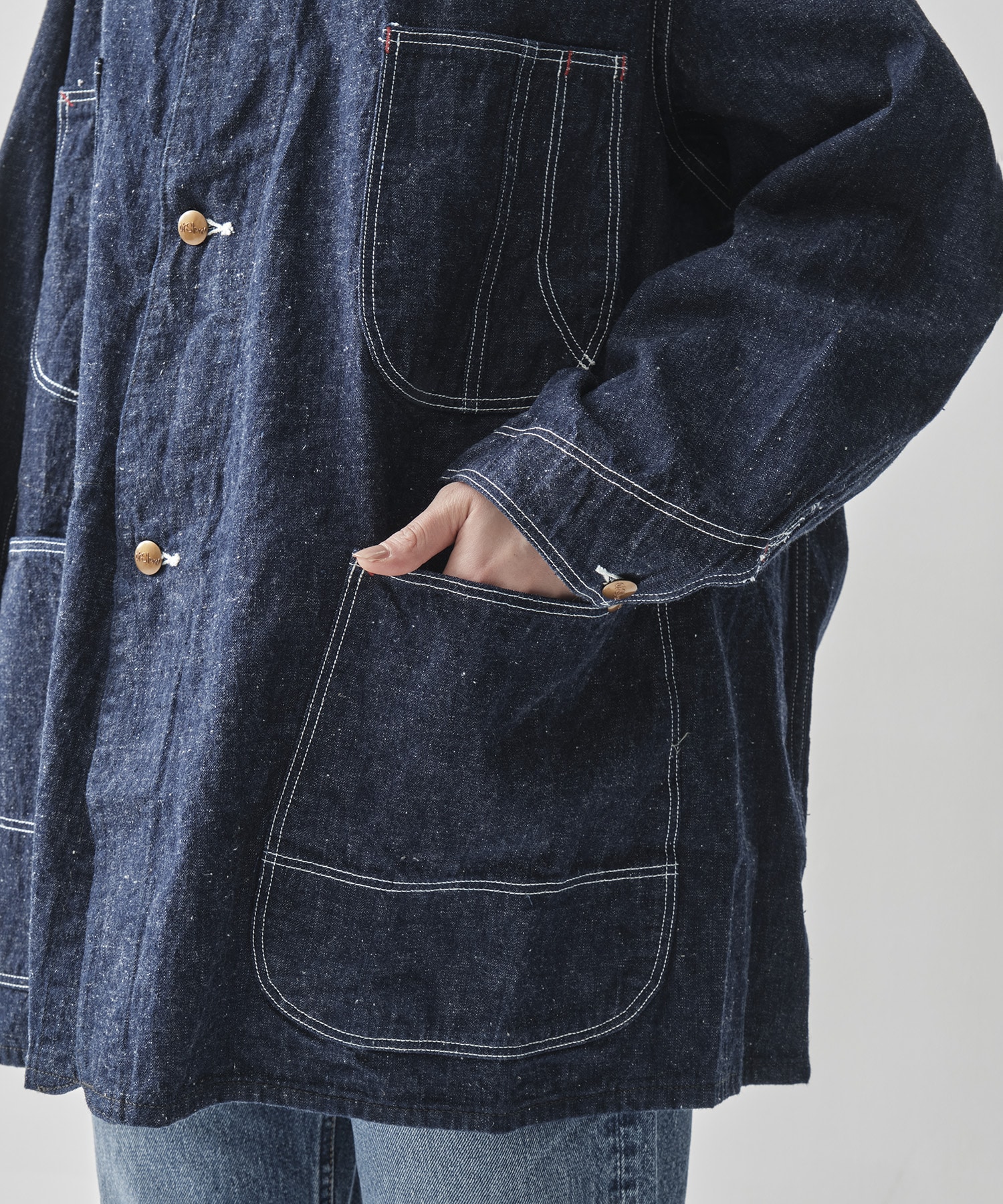 LOOSE FIT DENIM COVERALL orSlow