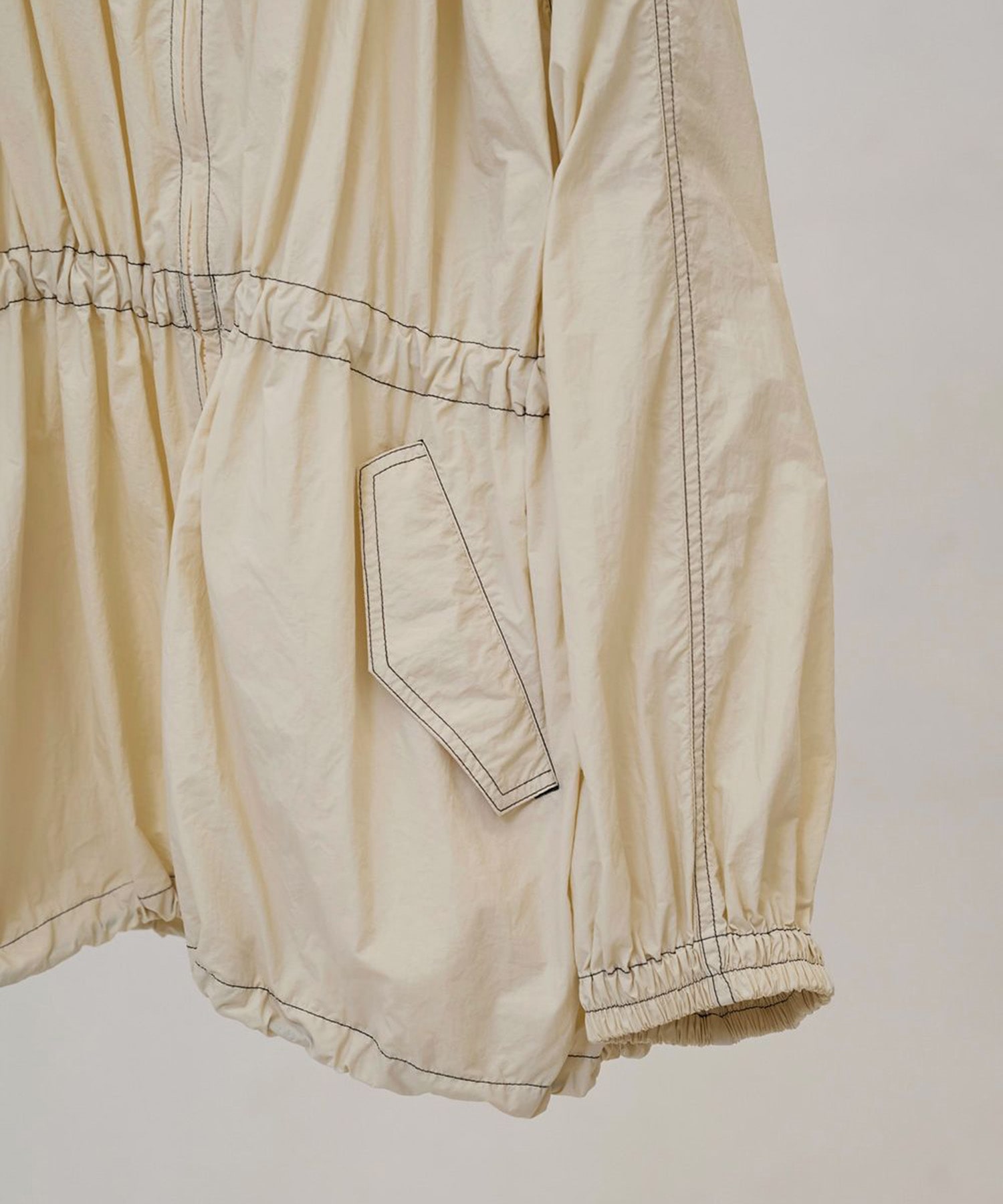 Nylon Gather Blouson TODAYFUL