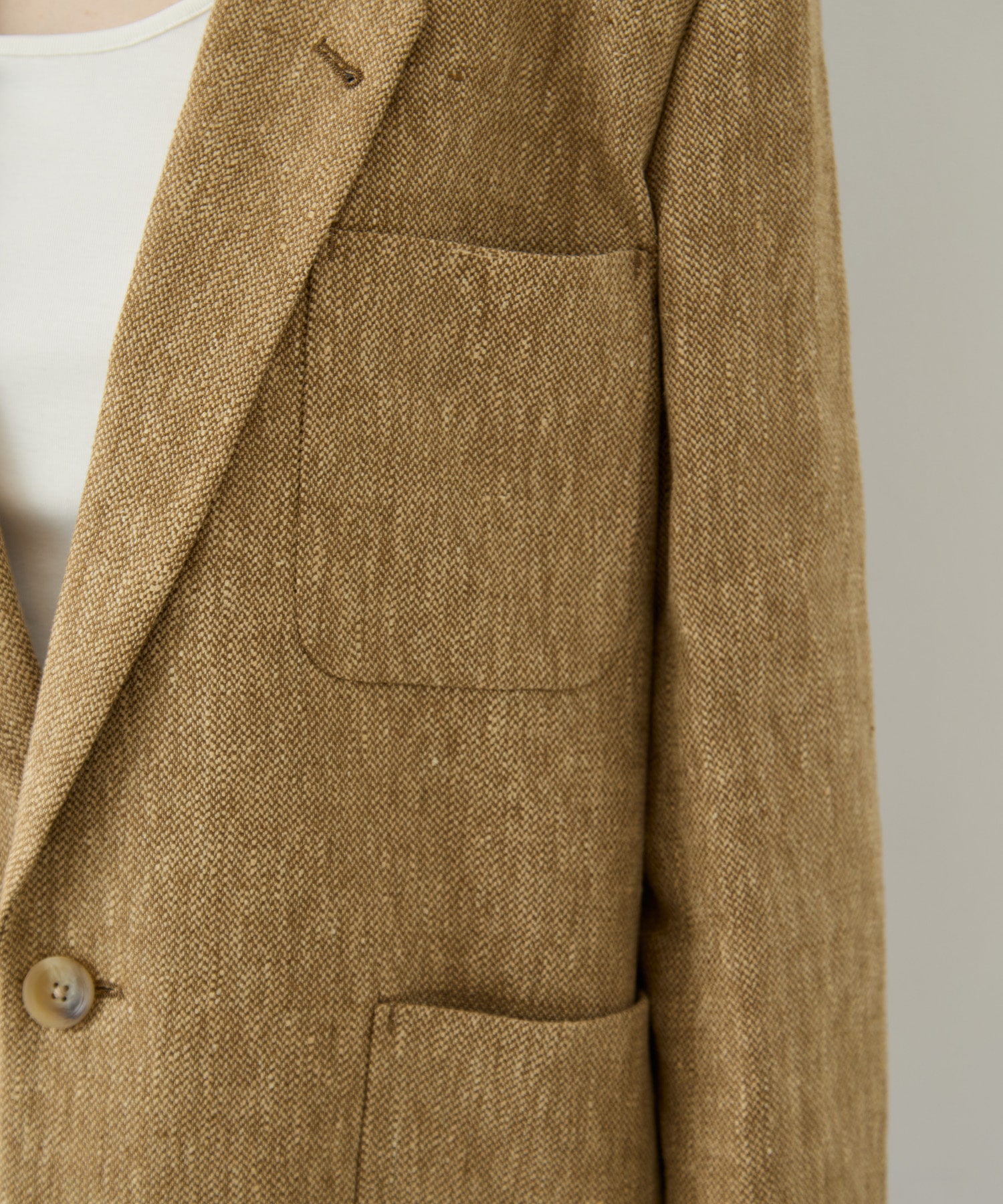 Boyfriend Linen Jacket TODAYFUL