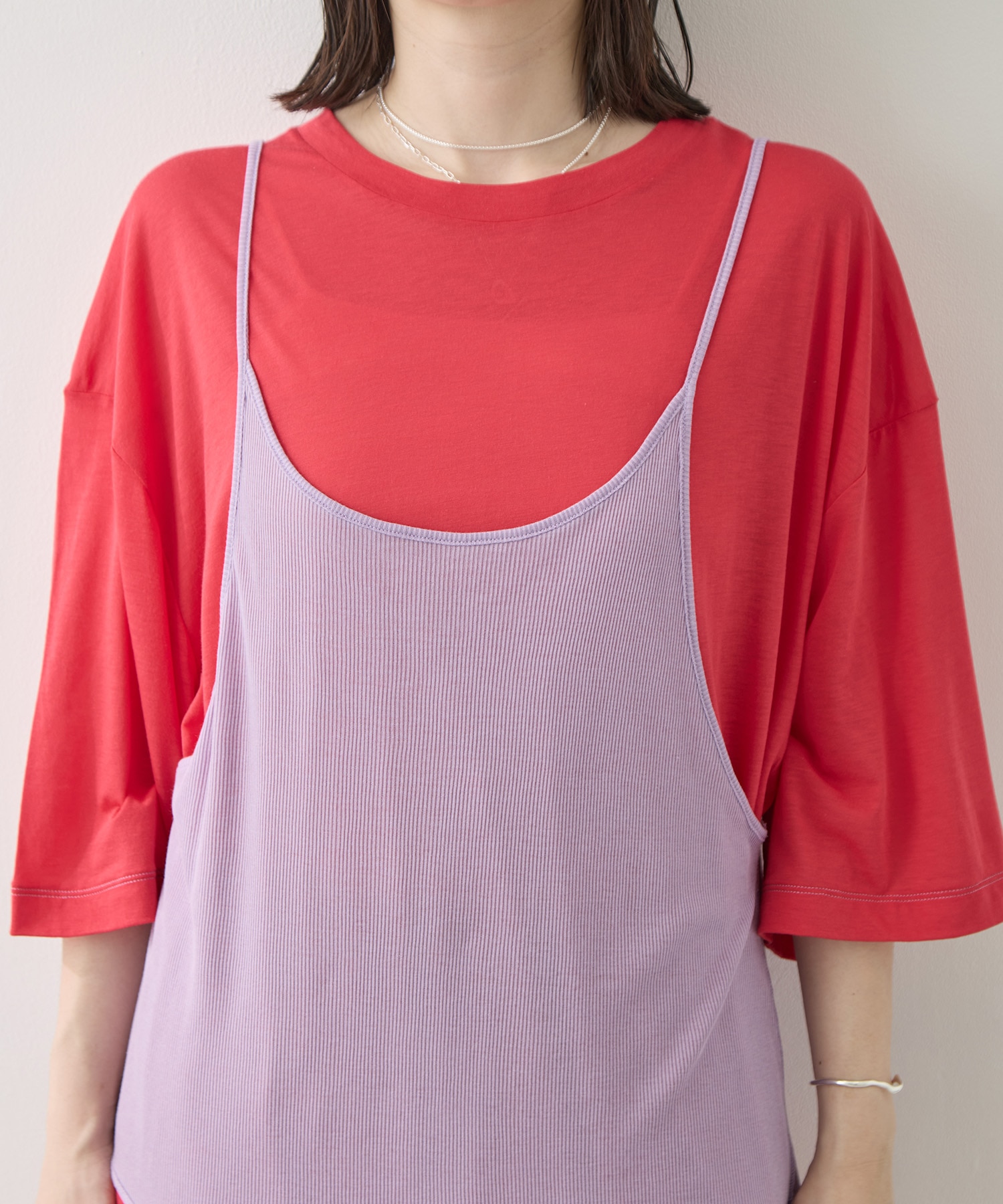 Camisole Top & Loose-fitting Tee - Unit Tops RhodolirioN