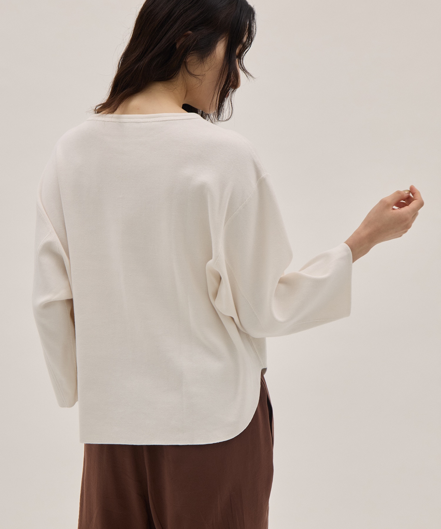 COTTON RIB PULLOVER YLEVE