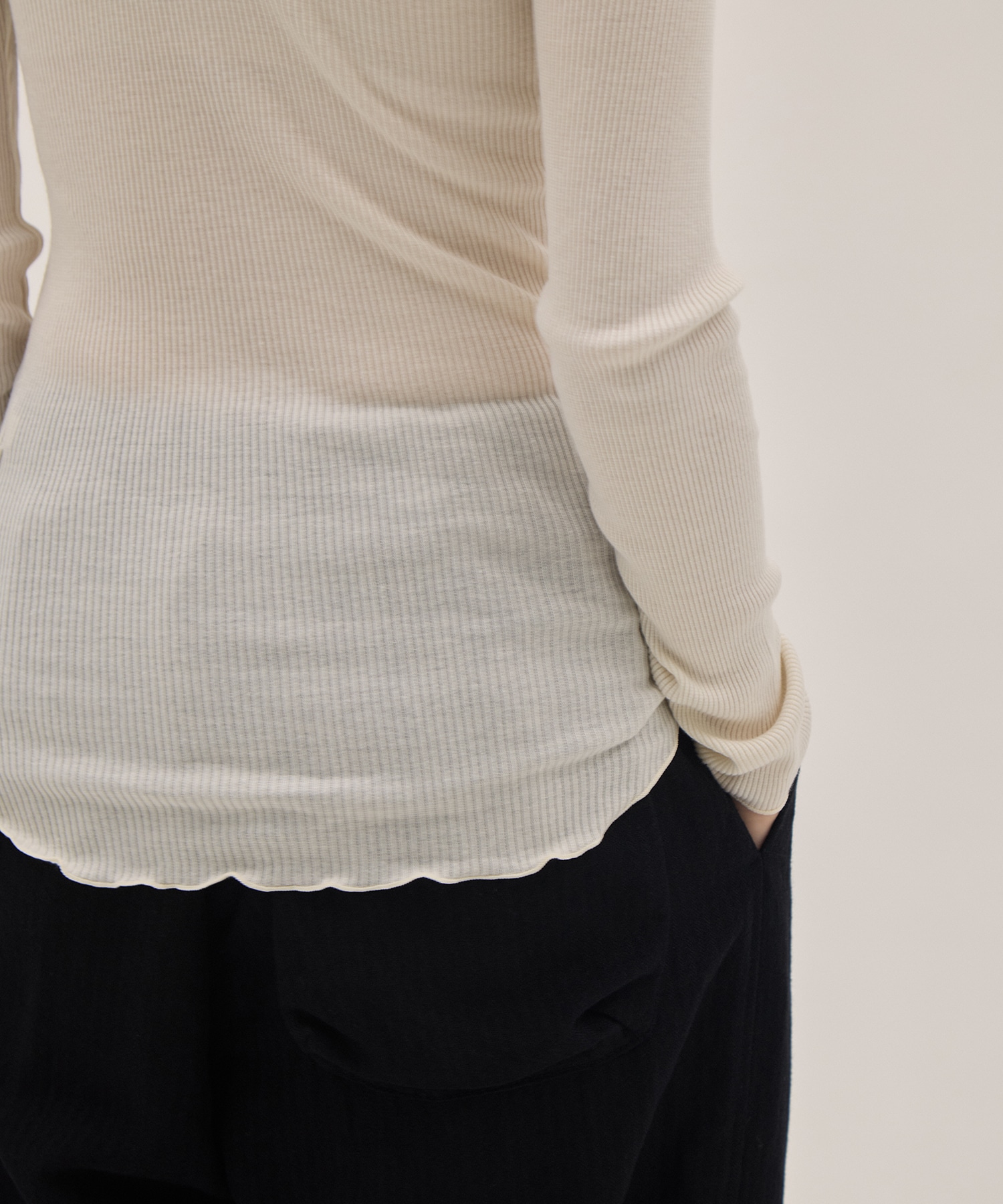 Wool rib LS PO HAKUJI