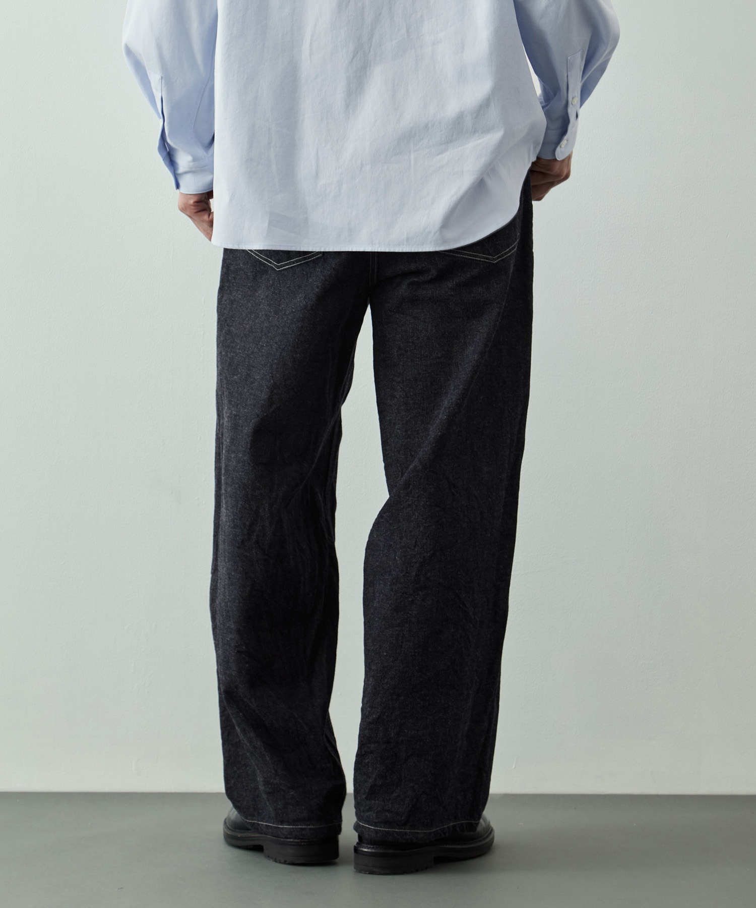 12.9oz Denim Bias Belted Pants blurhms