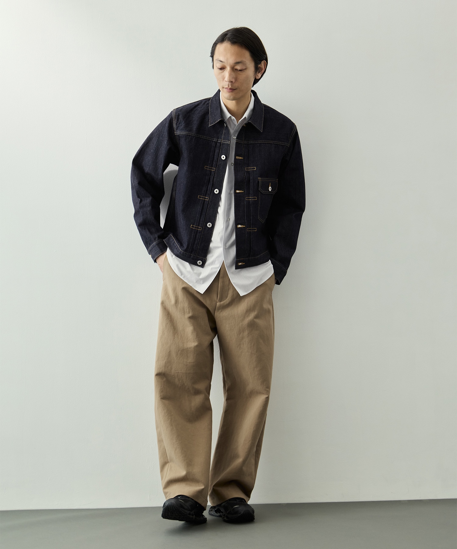 ヴィンテージスラブデニムジャケット KEY TIMEZ