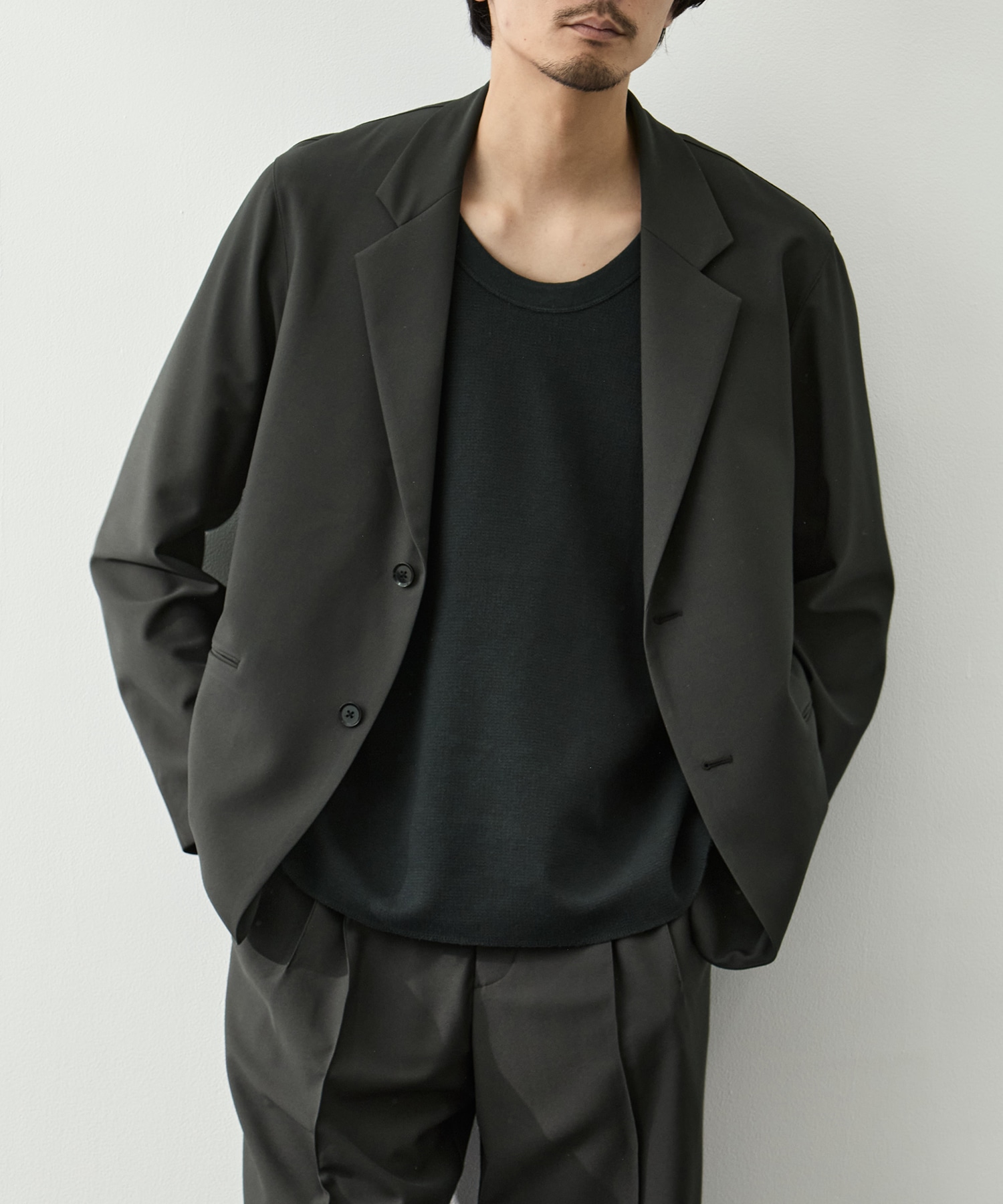 Single Breasted Easy Jacket GOOD PEOPLE GOOD STITCHING GOOD PRODUCT