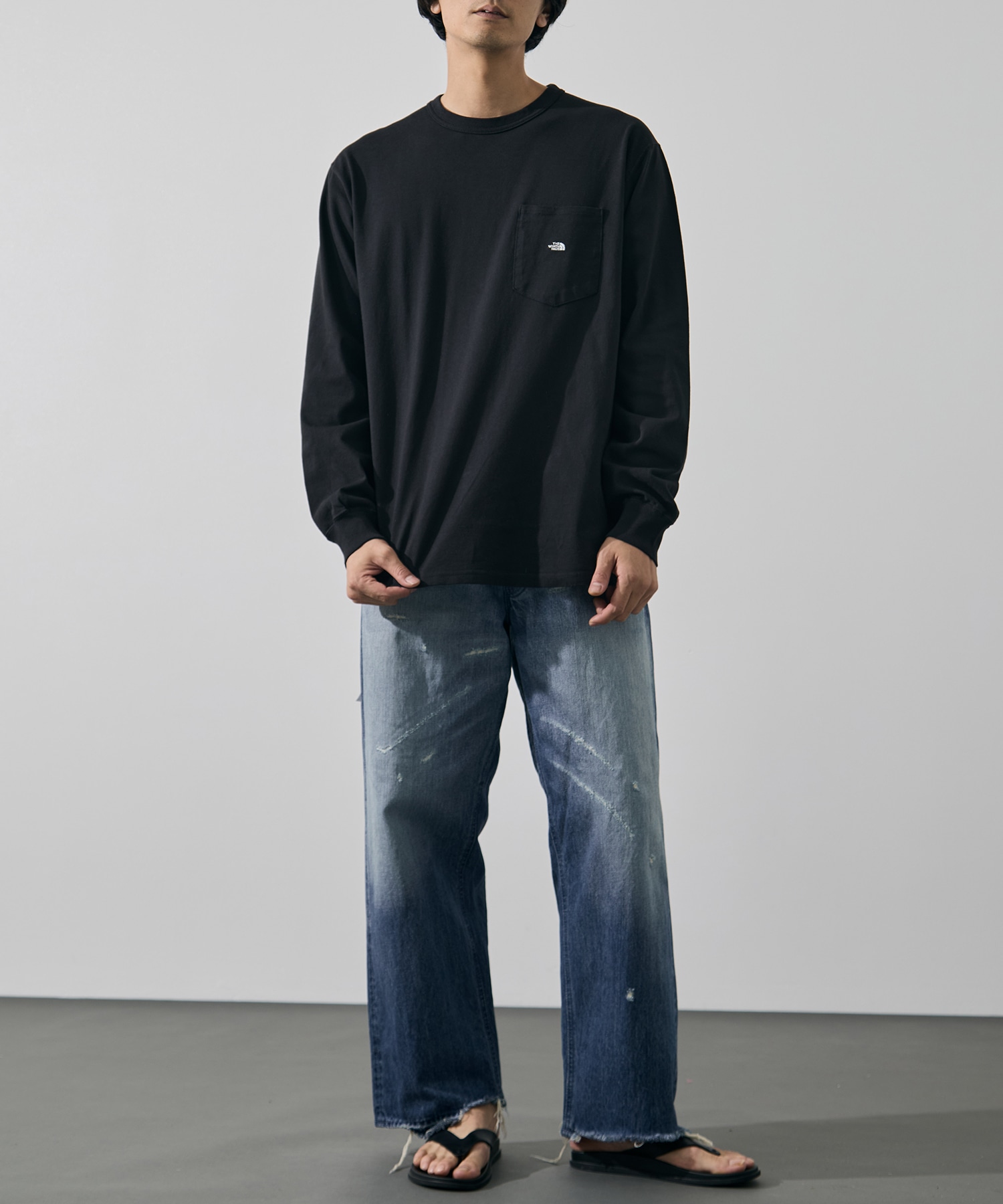 8oz Field Long Sleeve Pocket Tee THE NORTH FACE Purple Label