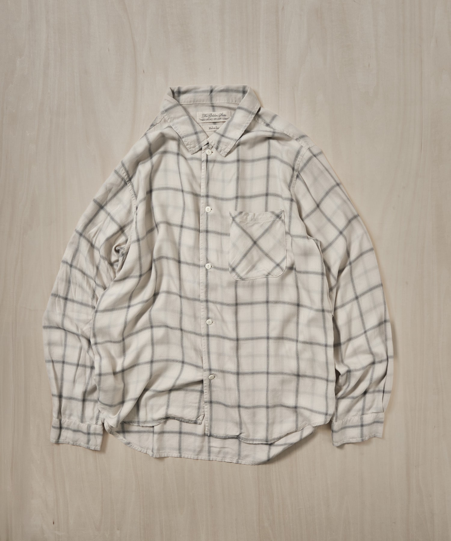 レーヨンツイルチェックシャツ REMI RELIEF