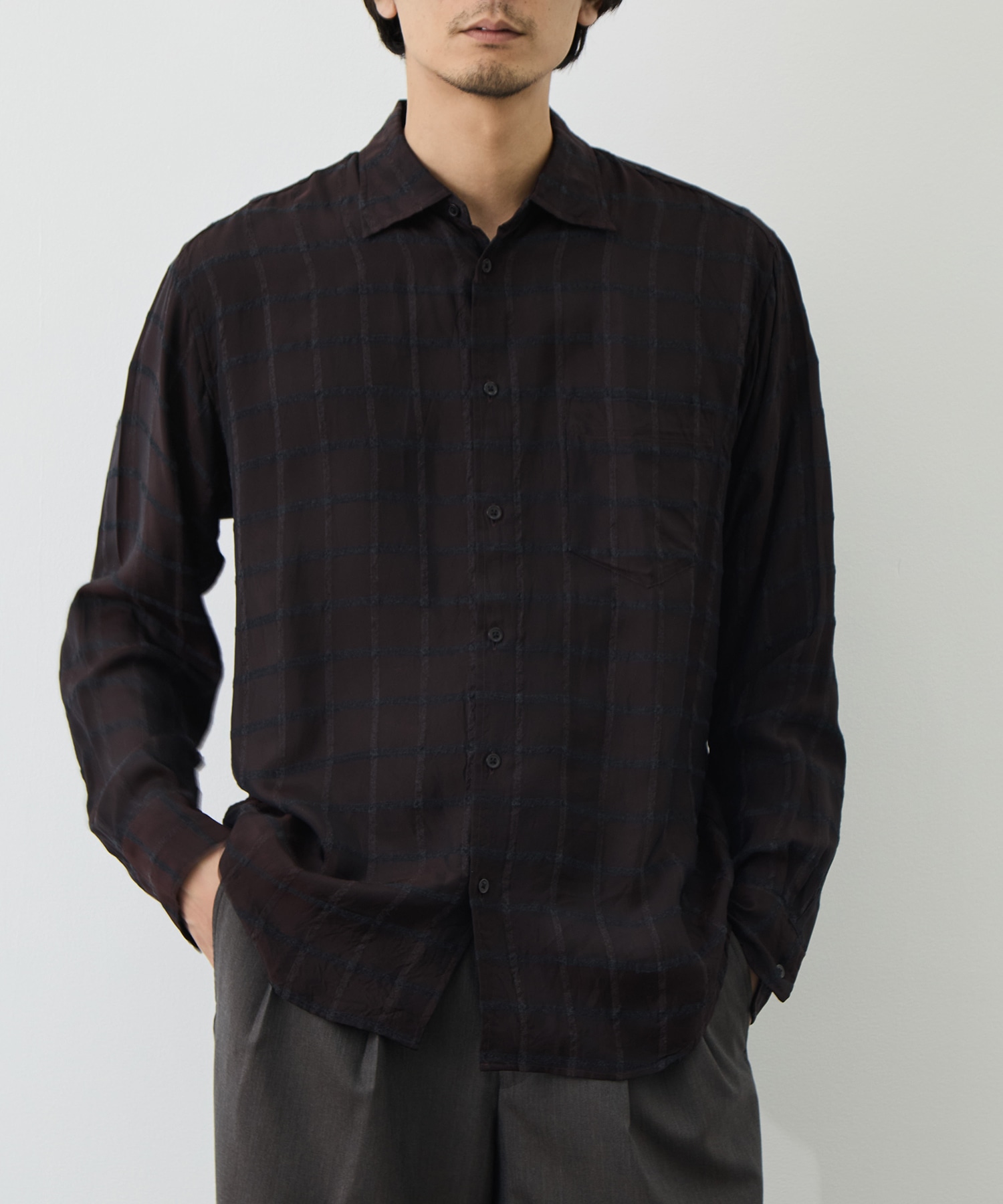 SEMI SPREAD COLLAR SHIRT marka