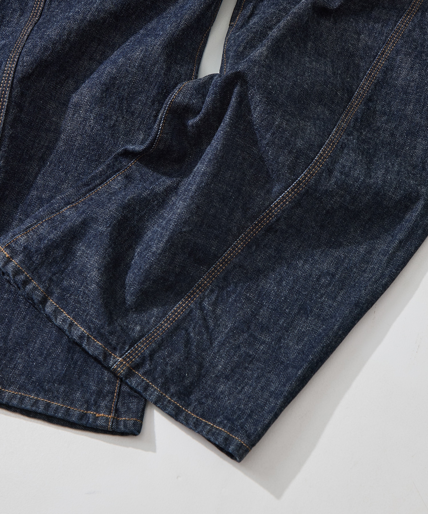 3D cutting denim pants KHOKI