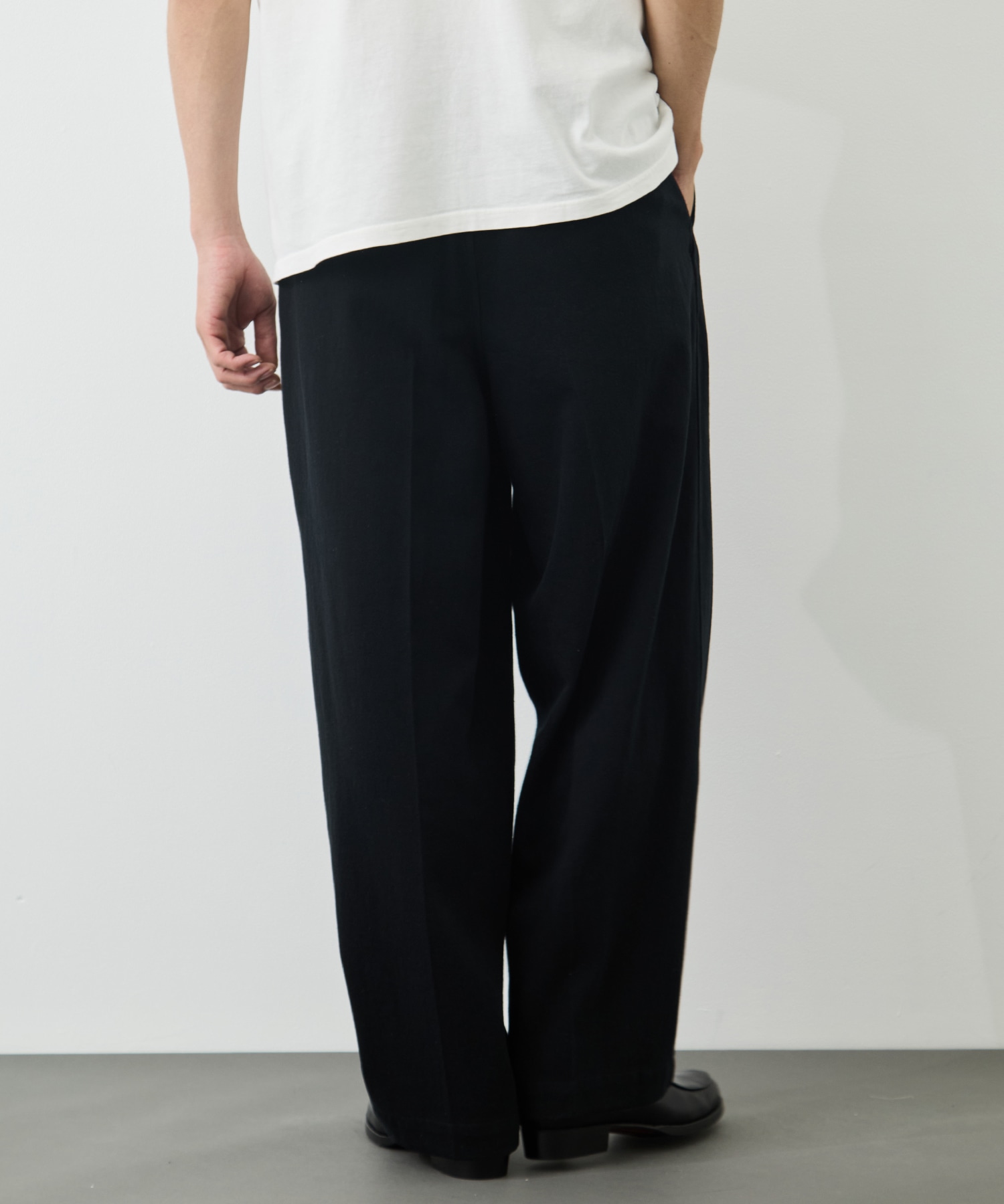 Denim-Leather Belted Trousers blurhms